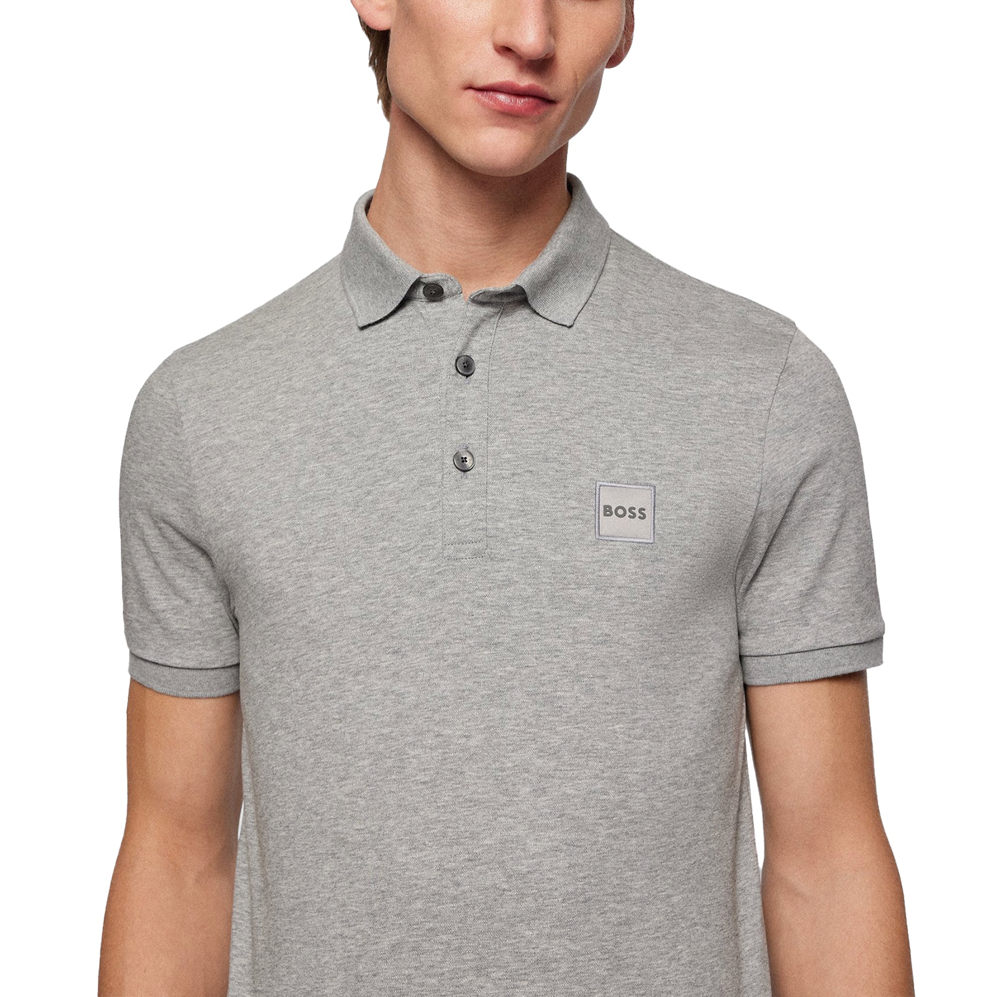 Boss Passenger Polo - Light Grey Marl