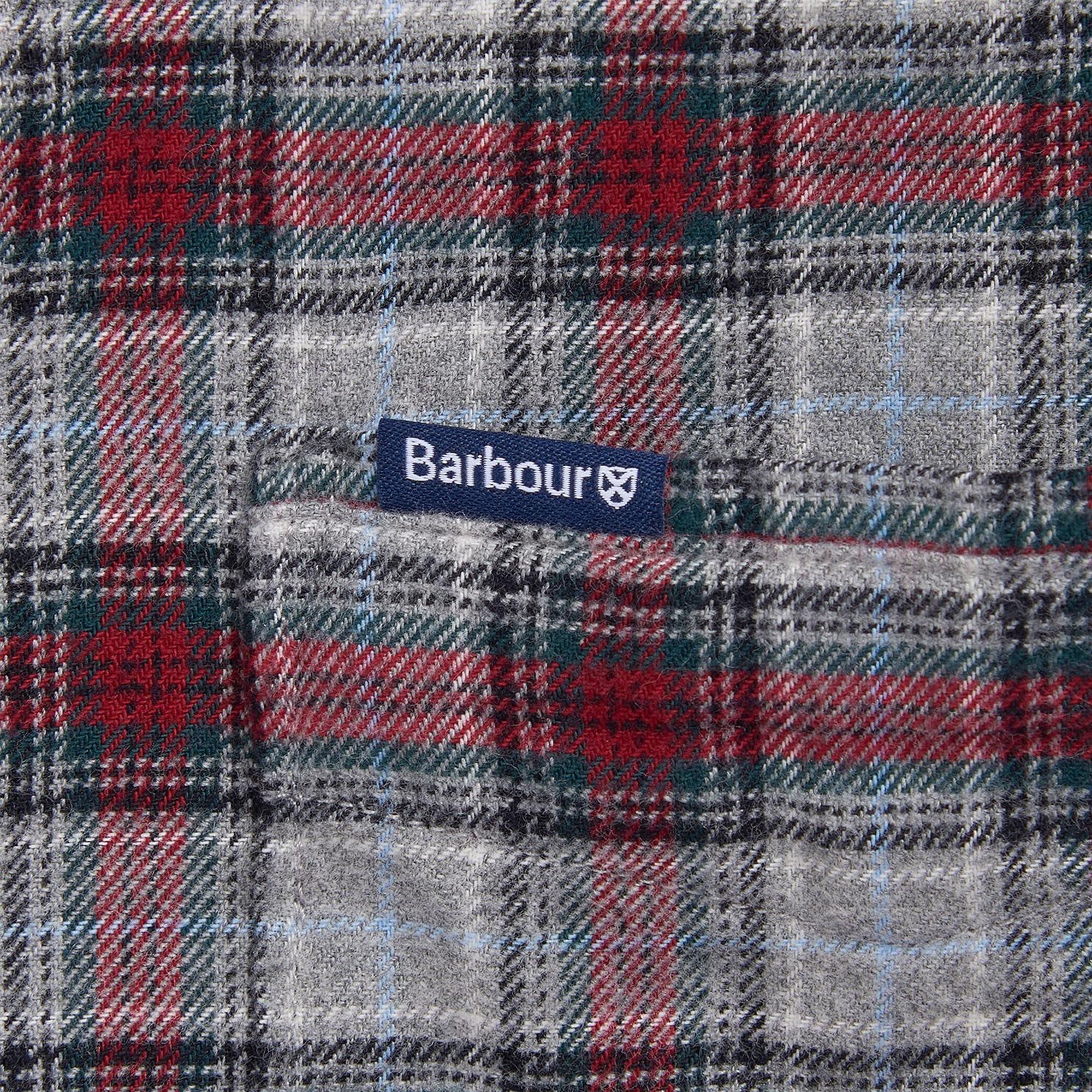 Barbour Alderton Brushed Cotton Tailored Shirt - Grey Marl