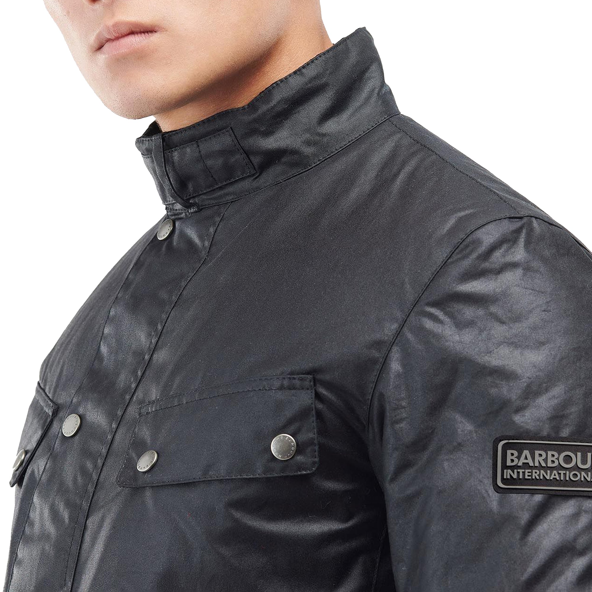 Barbour International Tourer Duke Wax Jacket - Navy
