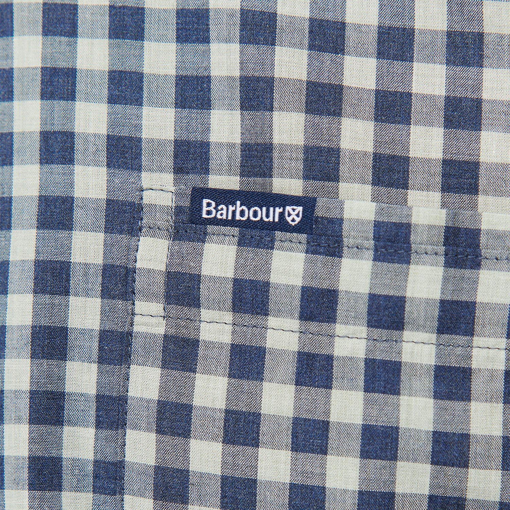 Barbour Merryton Tailored Shirt - Mint/Navy