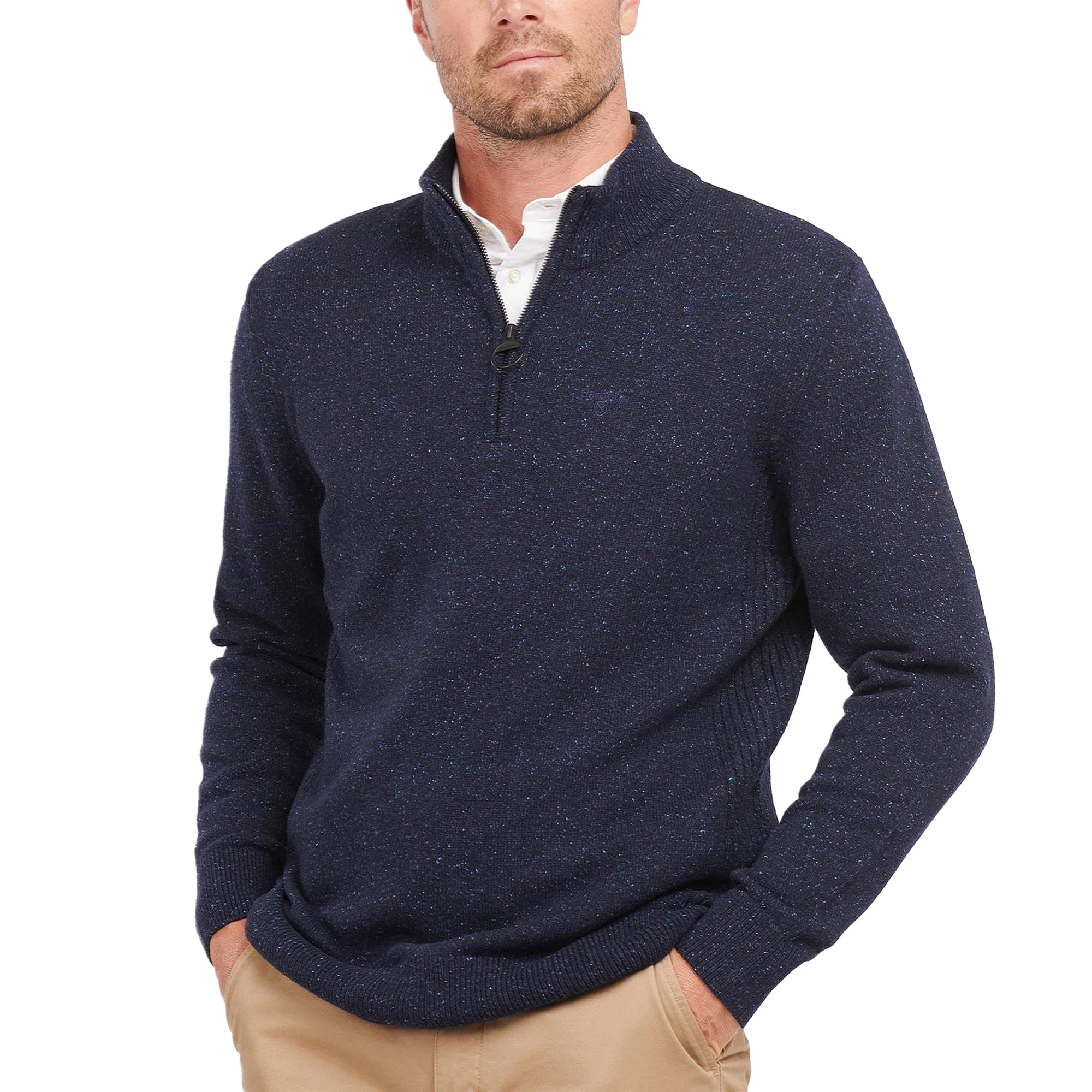 Barbour Tisbury Half Zip Sweater - Navy