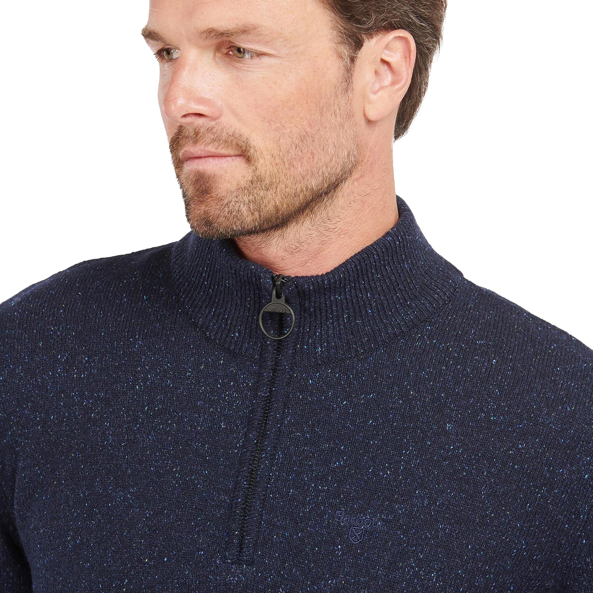 Barbour Tisbury Half Zip Sweater - Navy