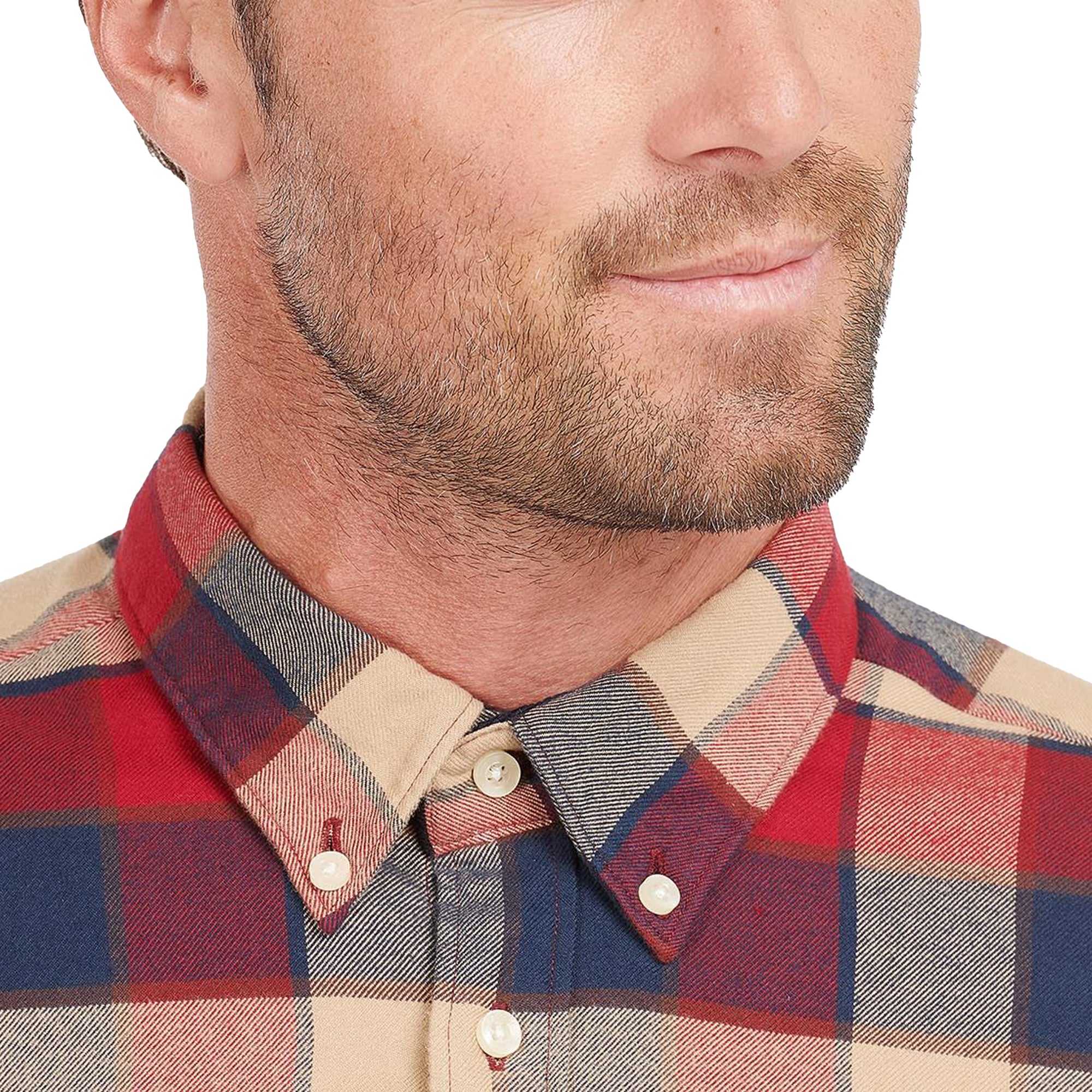 Barbour Valley Tailored Shirt - Rich Red