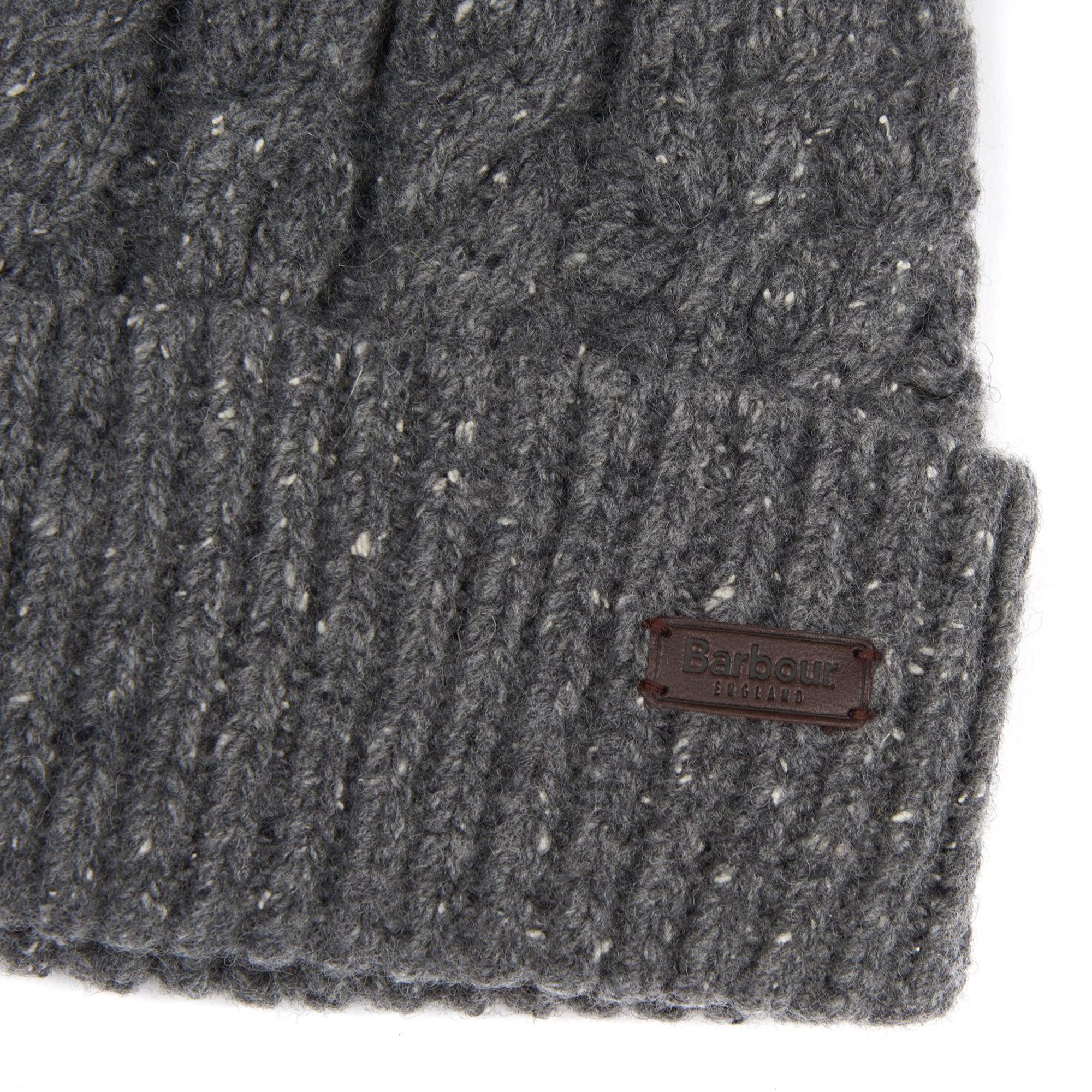 Barbour Seaton Pom Beanie - Grey - Arena Menswear