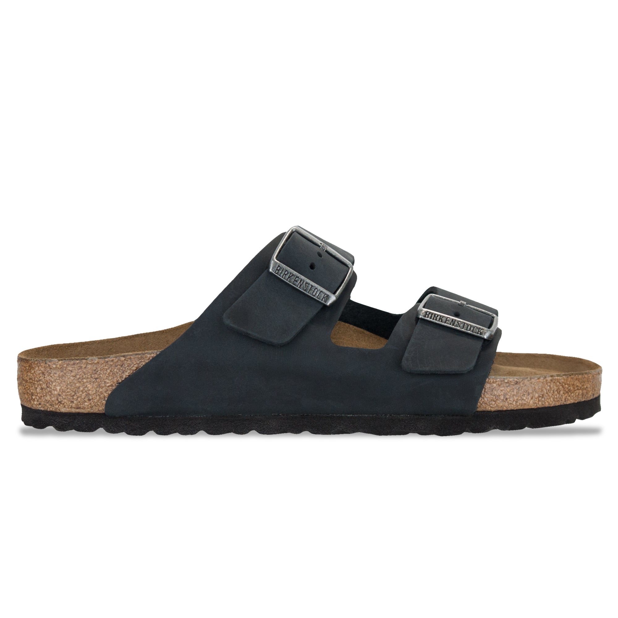 Birkenstock Arizona SFB Sandals - Black Oiled Leather - Arena Menswear