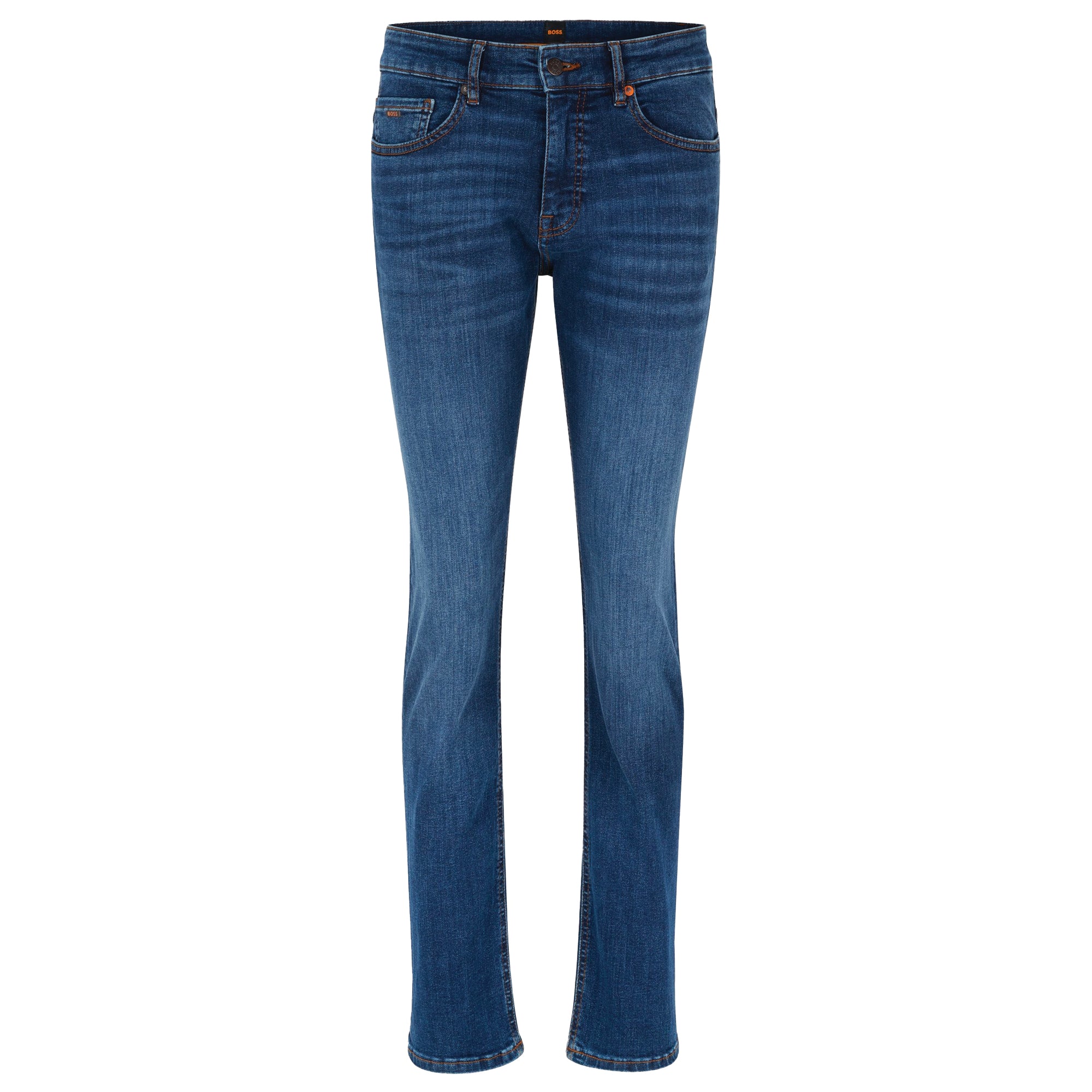 Boss Delaware Slim Fit Jeans - Motive Mid Blue Stretch