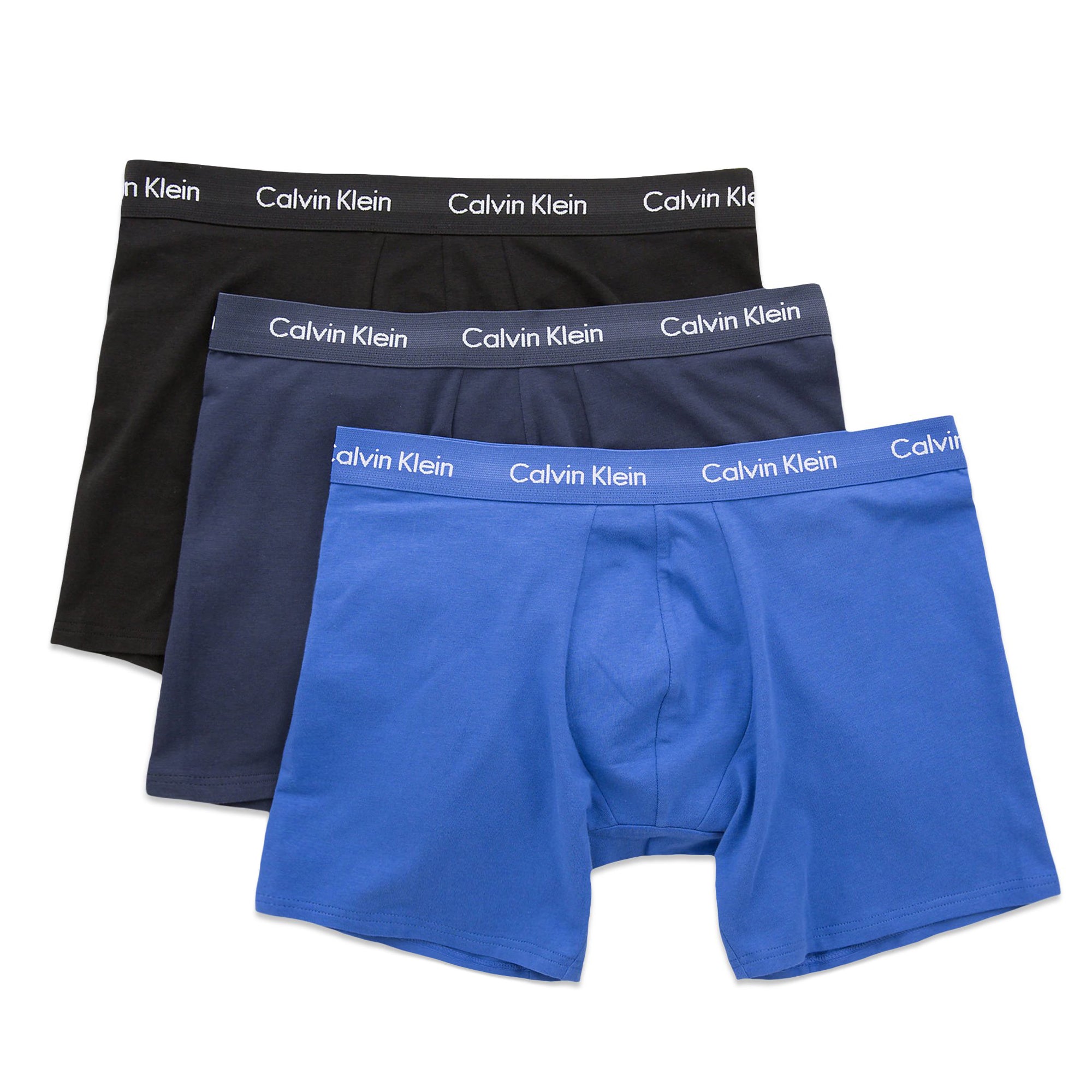 Calvin Klein Athletic Cotton Trunks (Blue and Gray, individual box), Men's  Fashion, Bottoms, New Underwear on Carousell