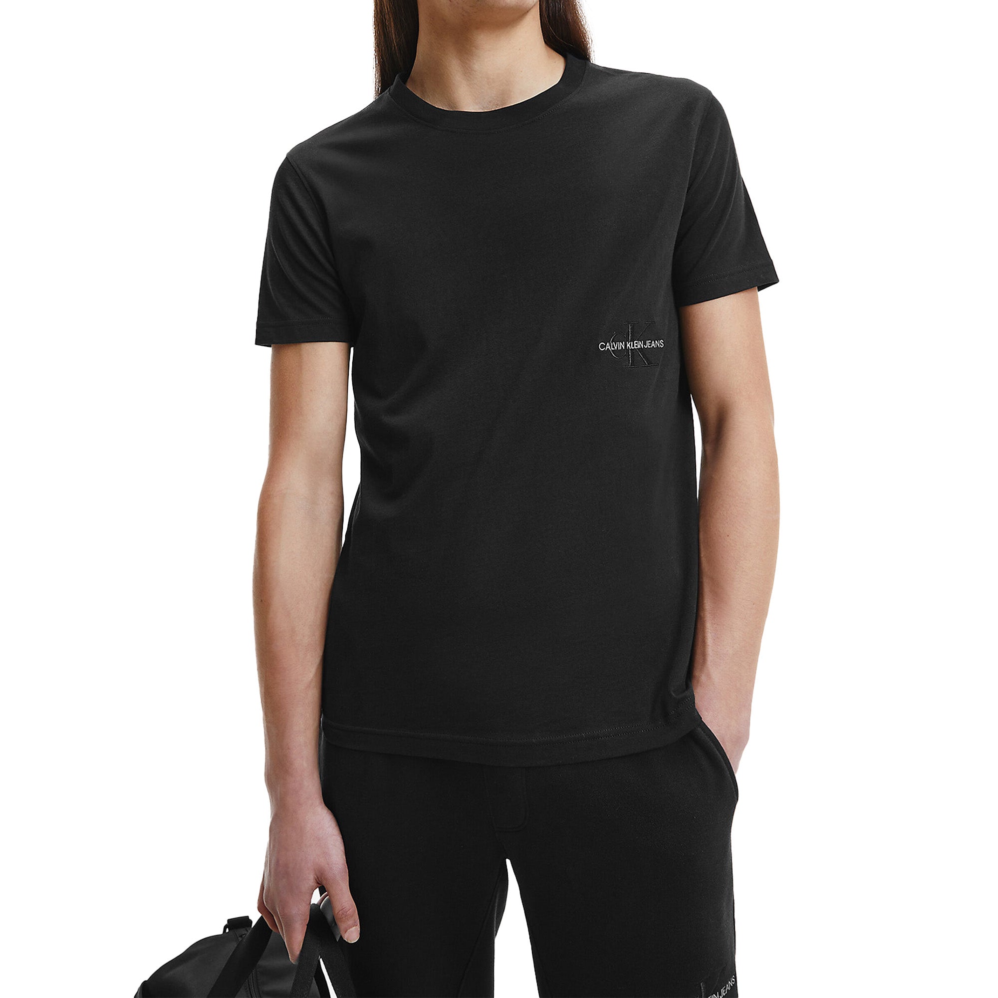Calvin Klein Off Placed Iconic T-Shirt - Black