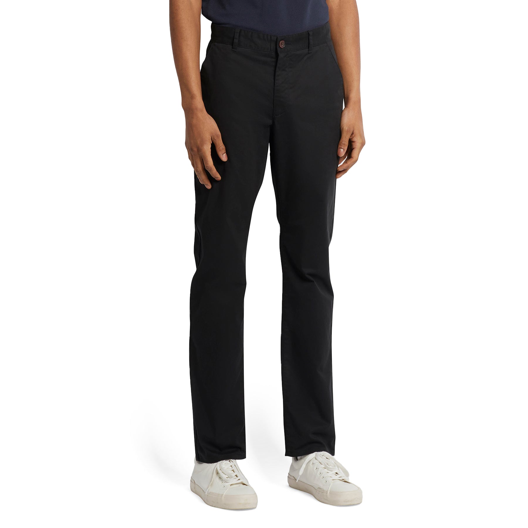 Farah Elm Regular Fit Twill Chinos - Black