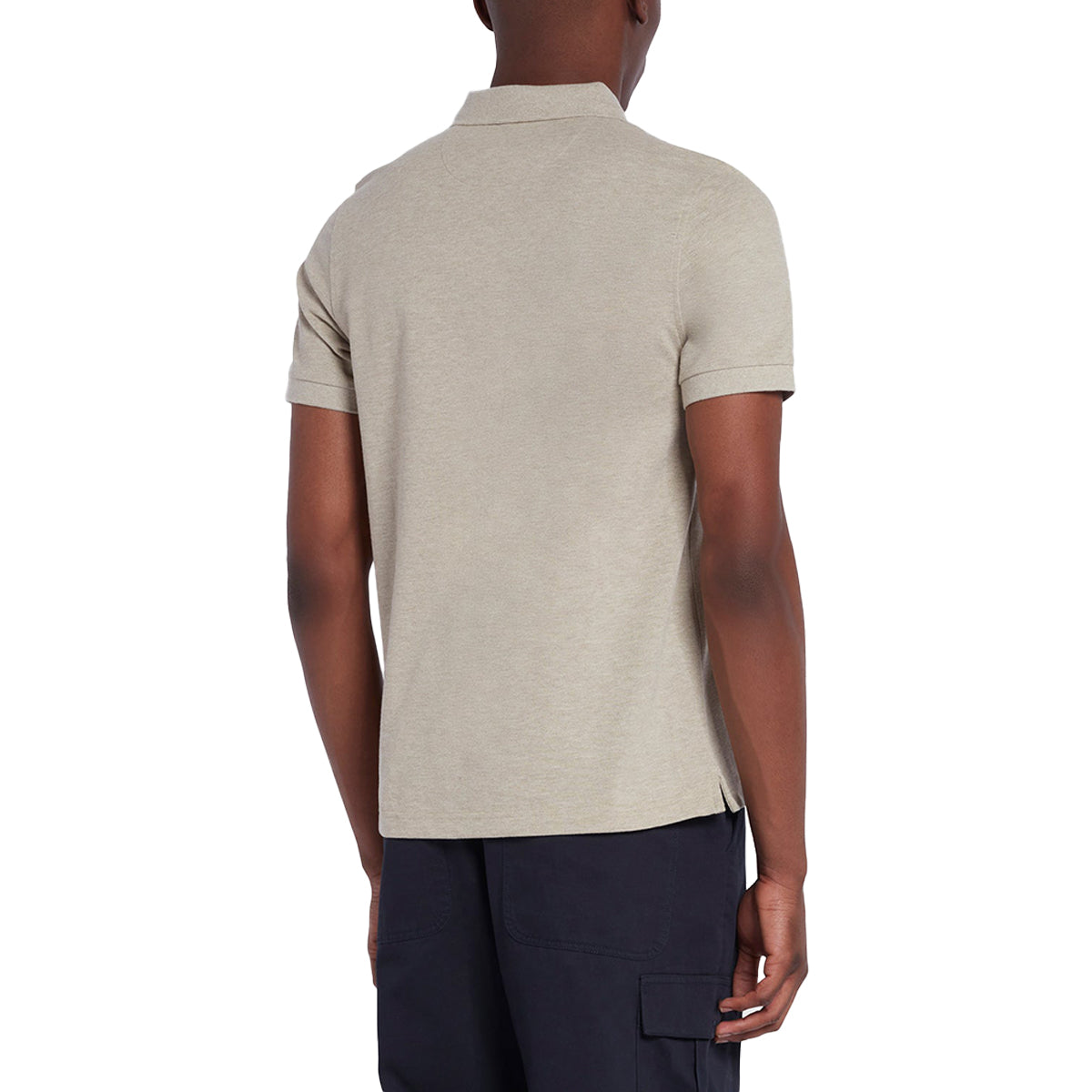 Farah New Blanes Polo - Smoky Brown Marl