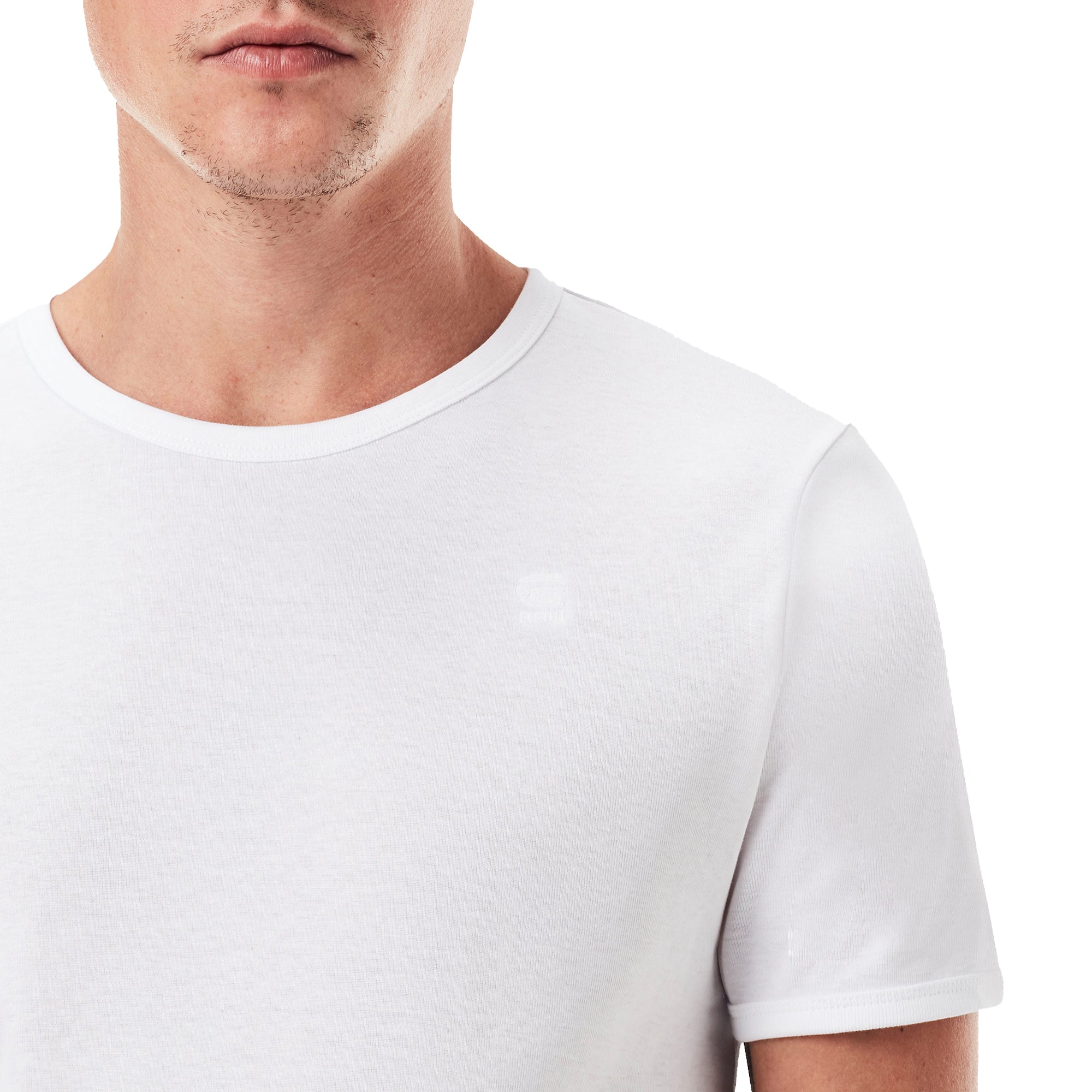 G-Star Raw Double Pack Slim Fit T-Shirts - White