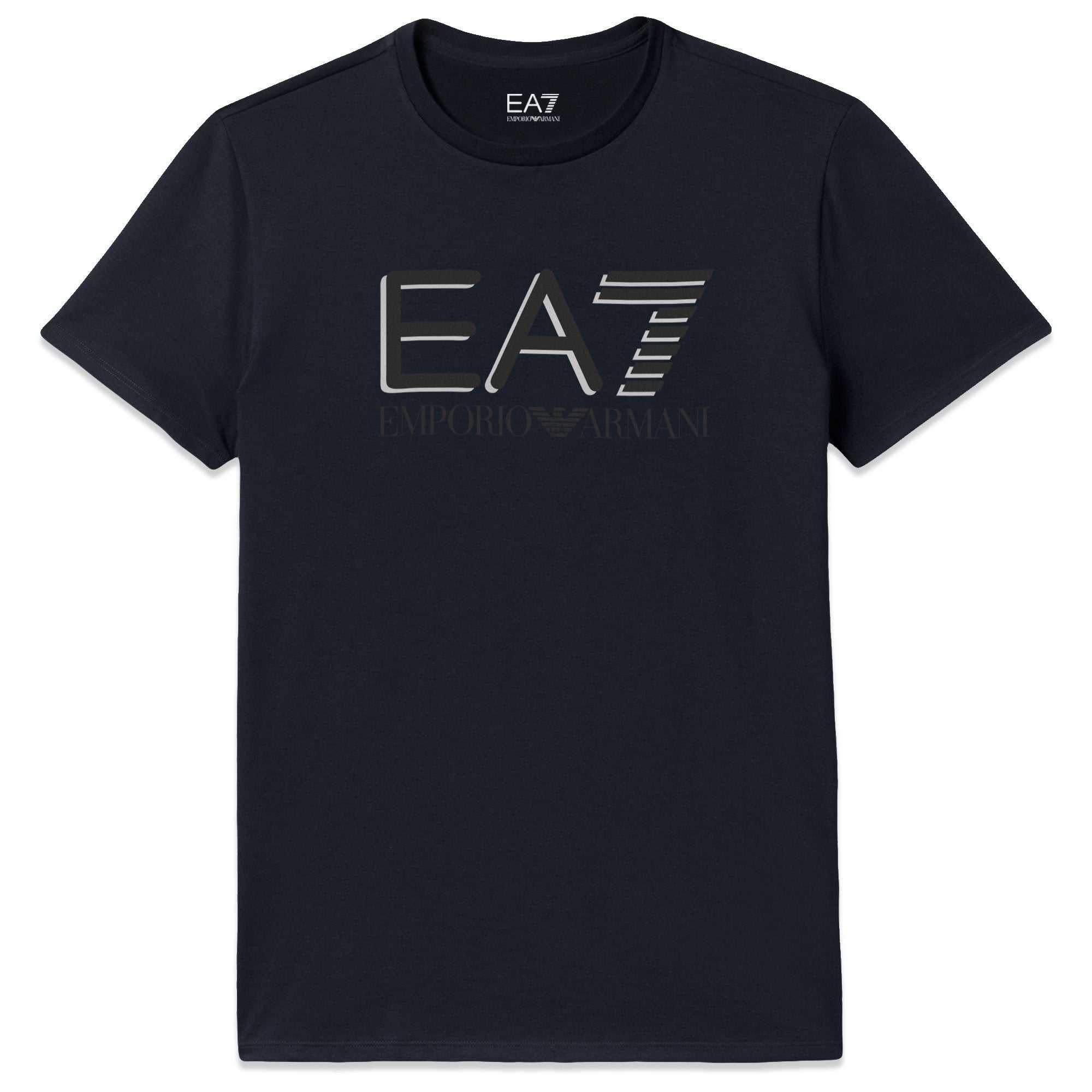 Emporio Armani EA7 2020 Classic Reflective Logo T-Shirt - Navy