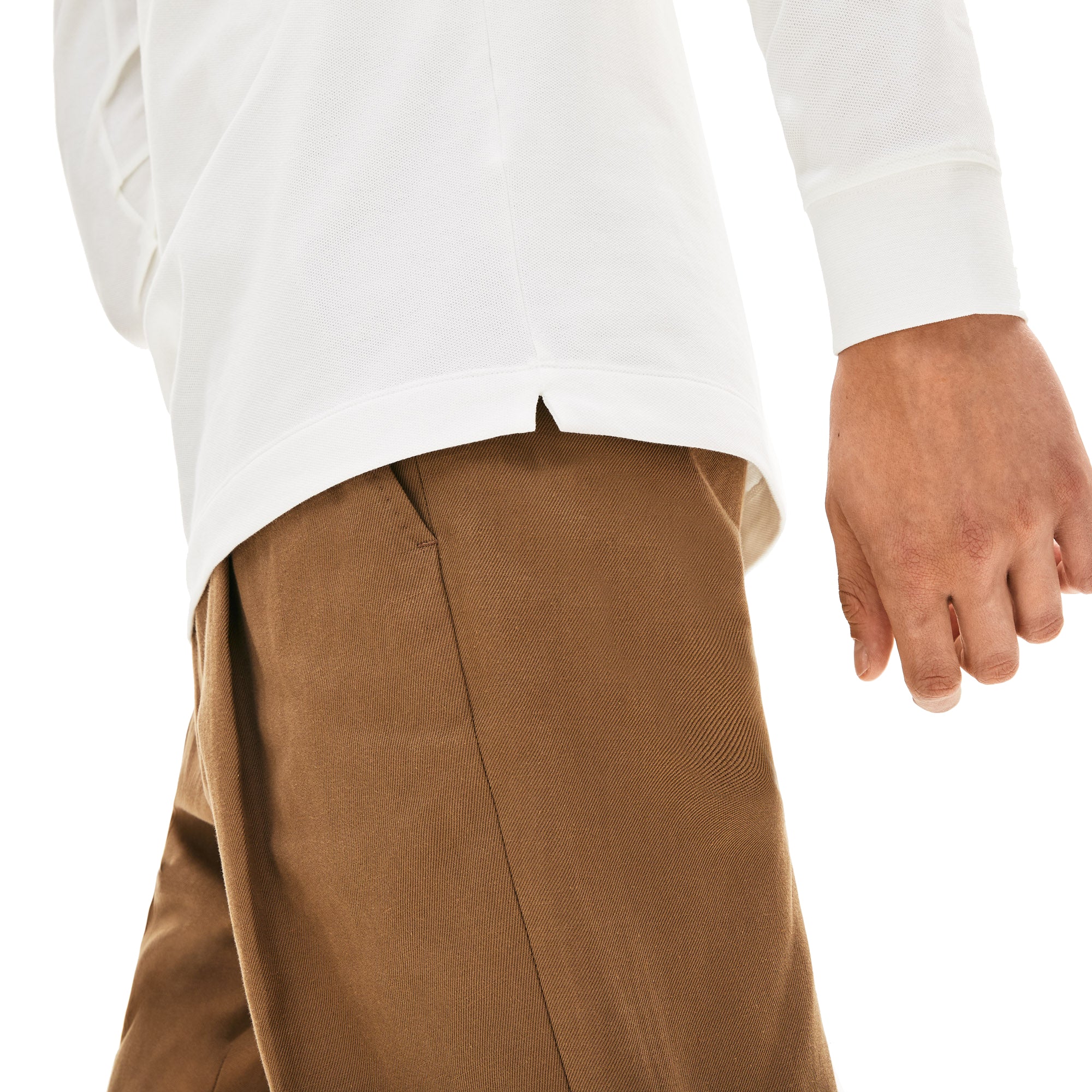 Lacoste Long Sleeve Paris Stretch Polo PH2481 - White