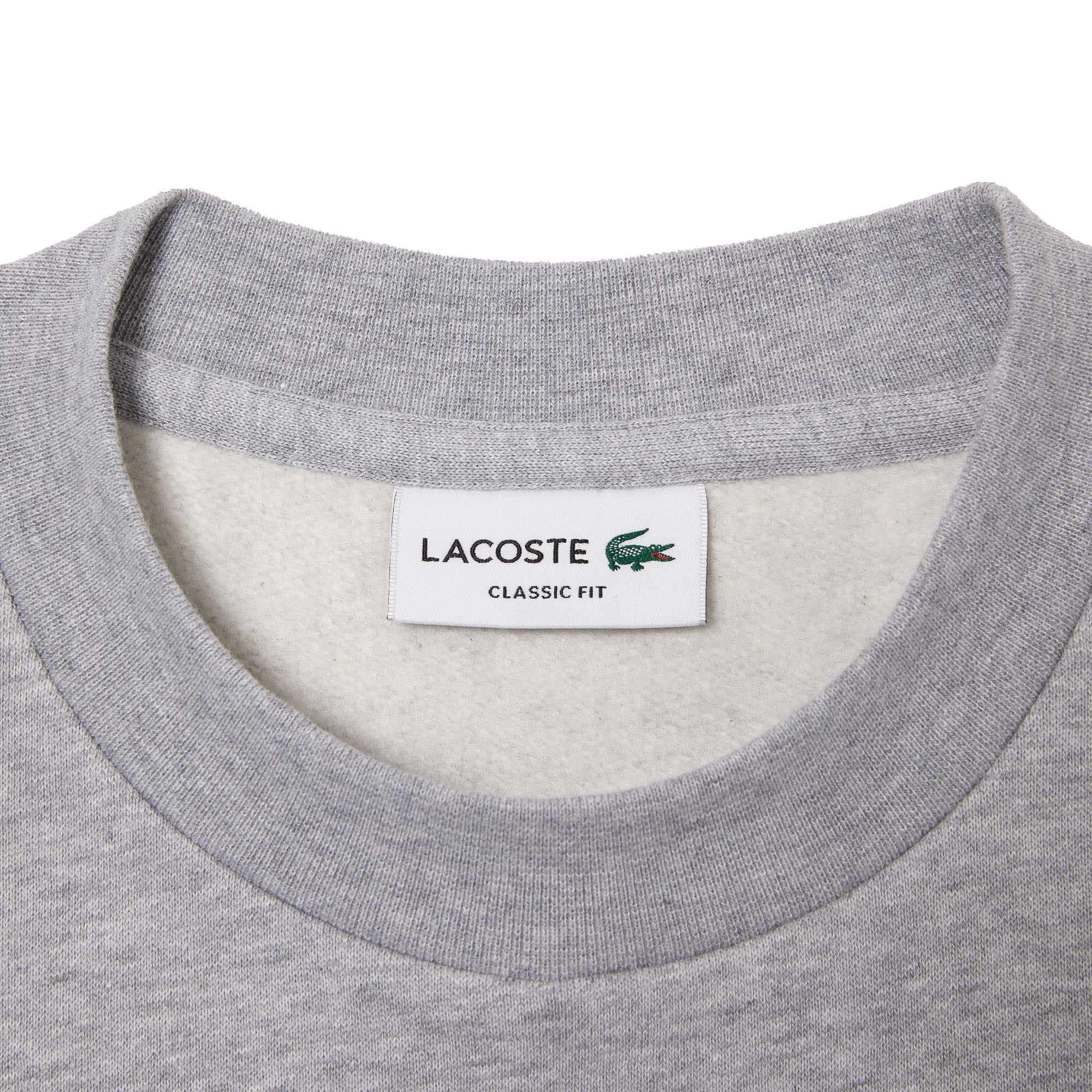 Lacoste Tape Sleeve Crew Sweat SH9884 - Silver Chine
