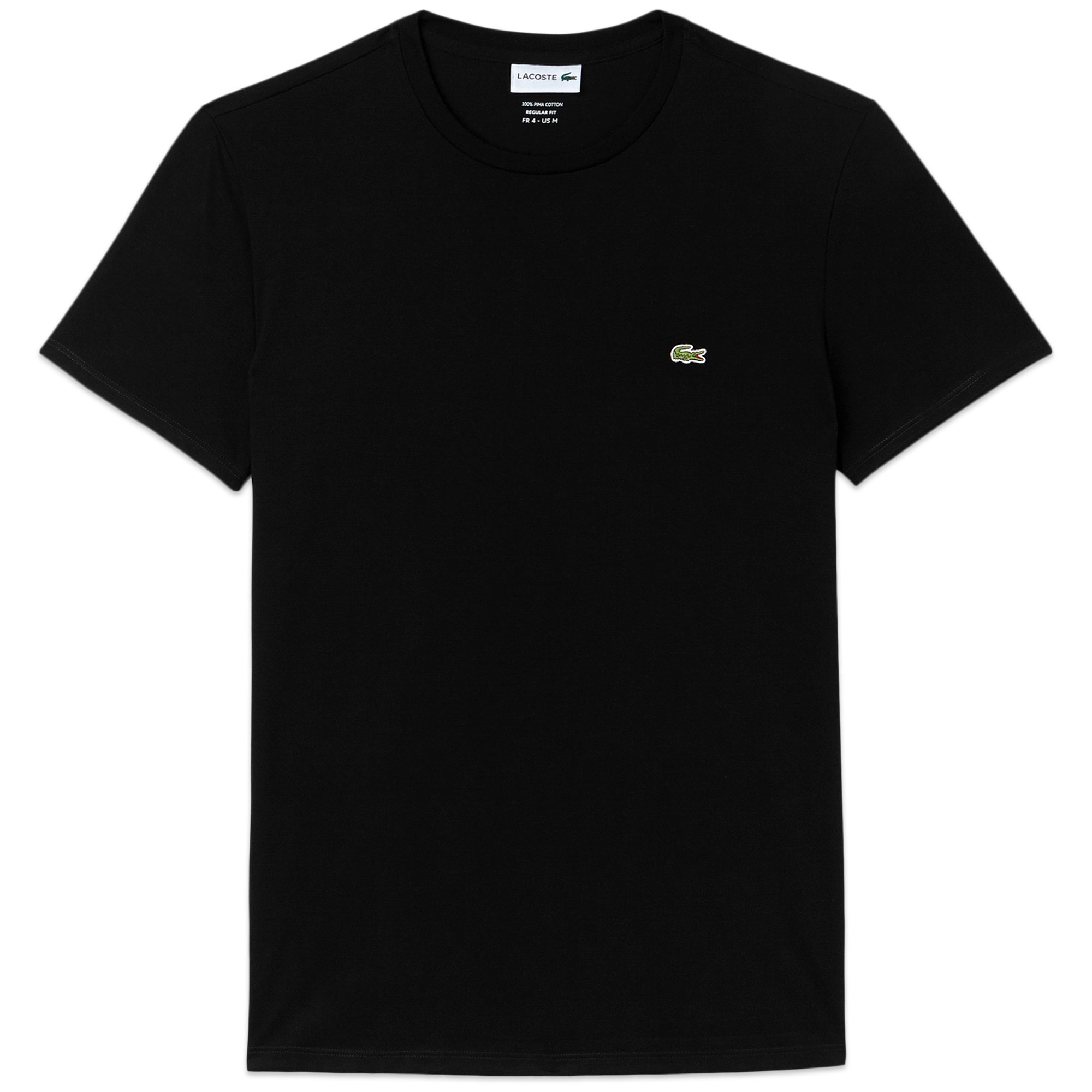 Lacoste TH6709 Pima Cotton T-Shirt - Black