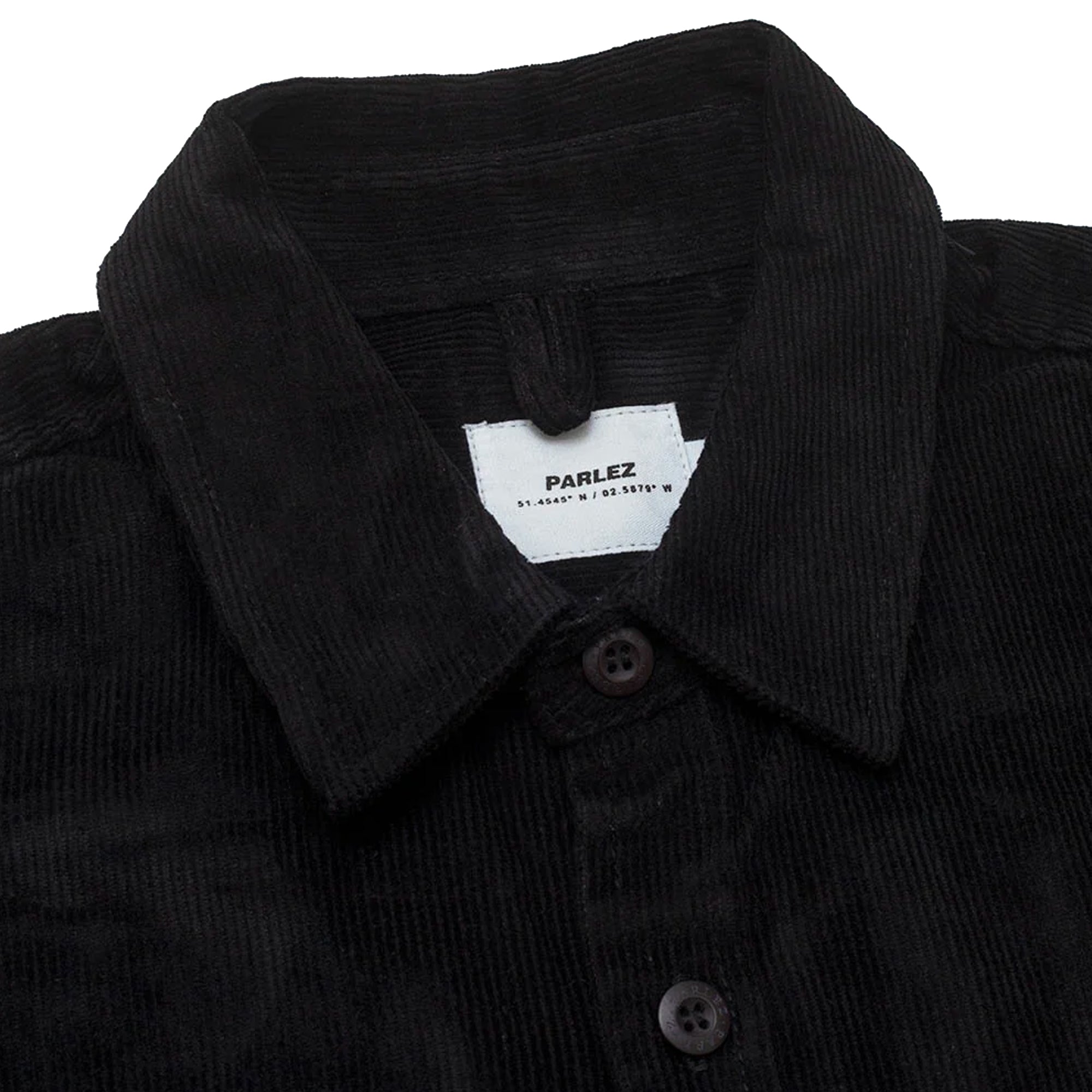 Parlez Brecon Cord Shirt - Black