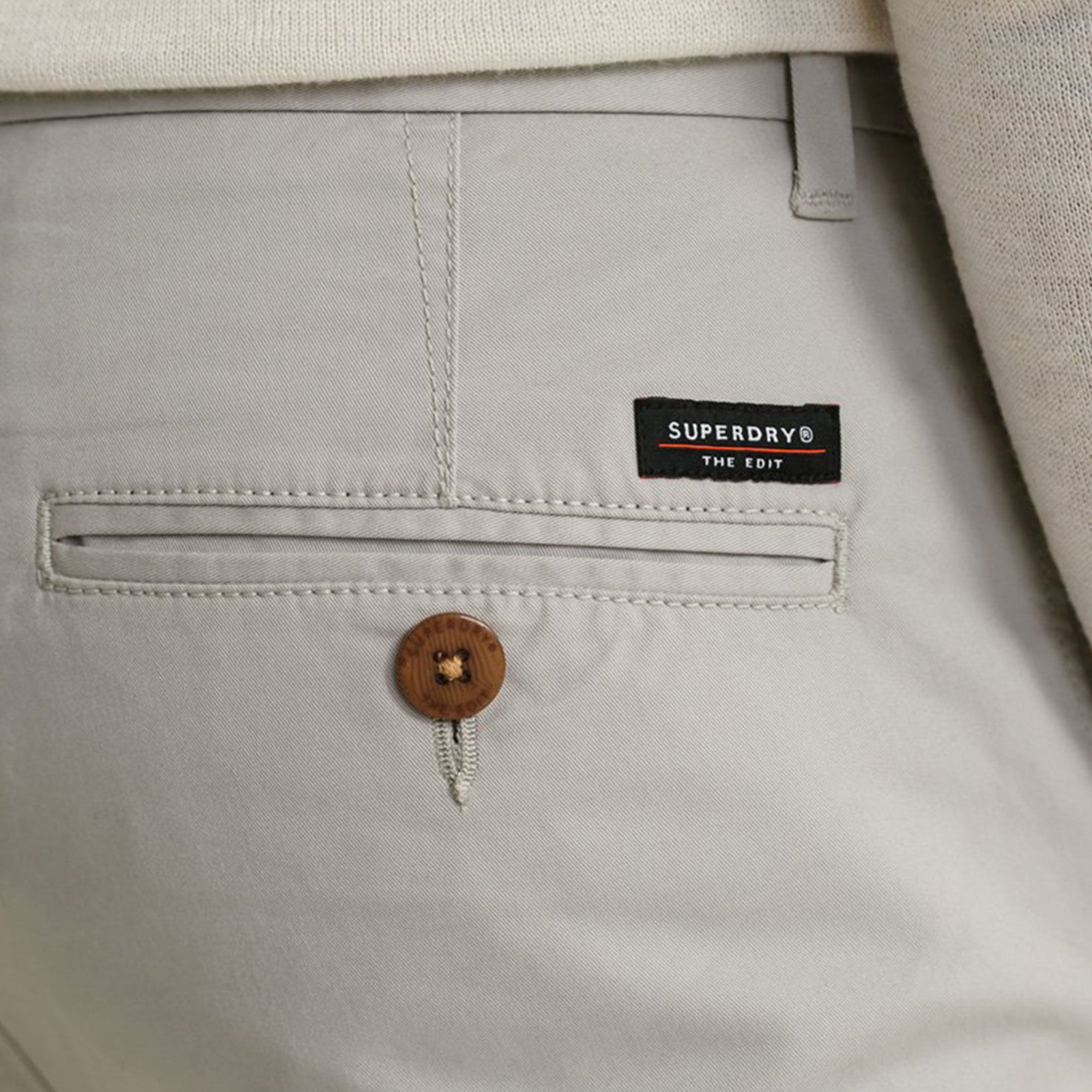 Superdry Edit Chino - Gravel Grey