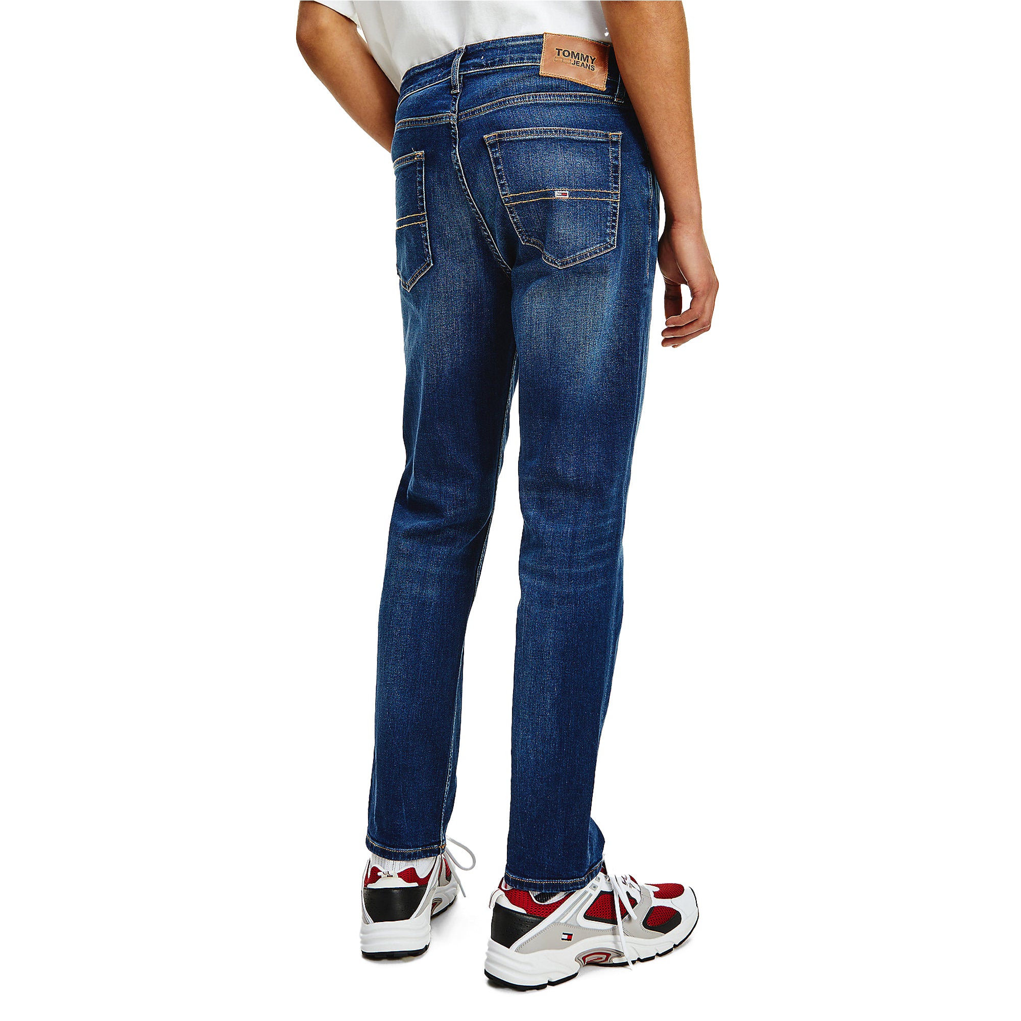 Tommy Jeans Ryan Regular Straight Jeans - Aspen Dark Blue Stretch