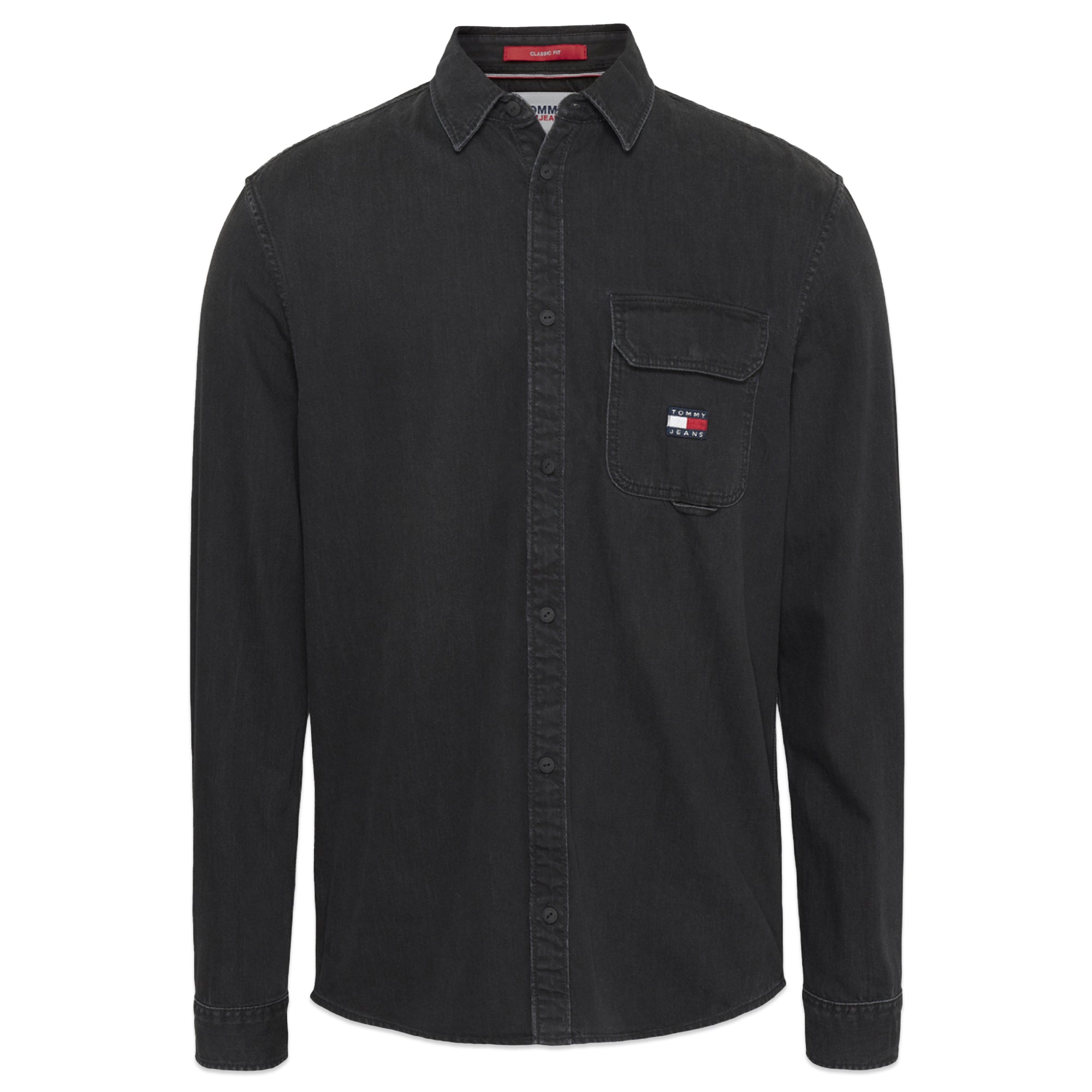 Tommy Jeans True Black Denim Shirt - Black
