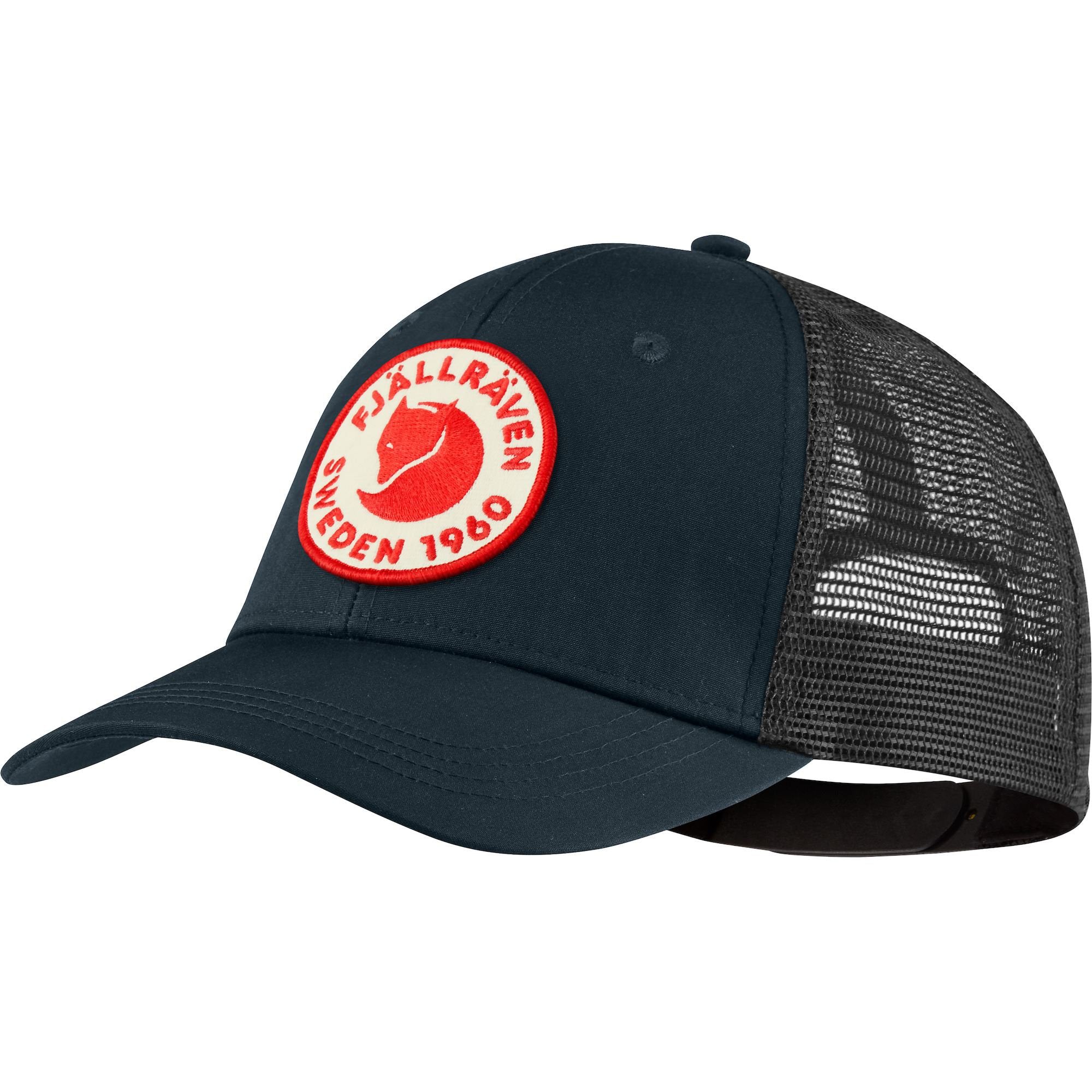 Front view of 1960 Logo Langtradarkeps cap for Men in Dark Navy