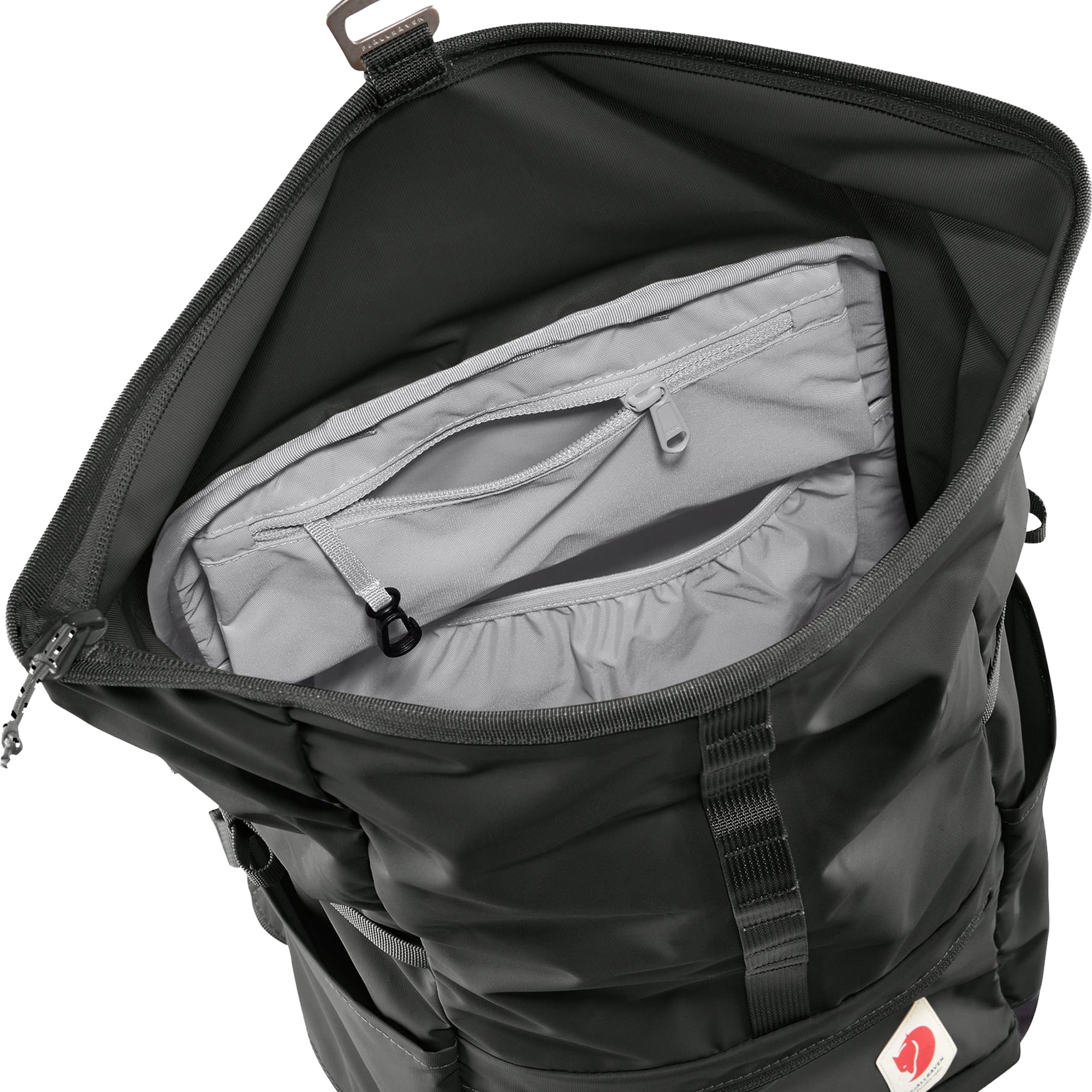 Interior view of Fjallraven High Coast Foldsack 24 for Men in Black