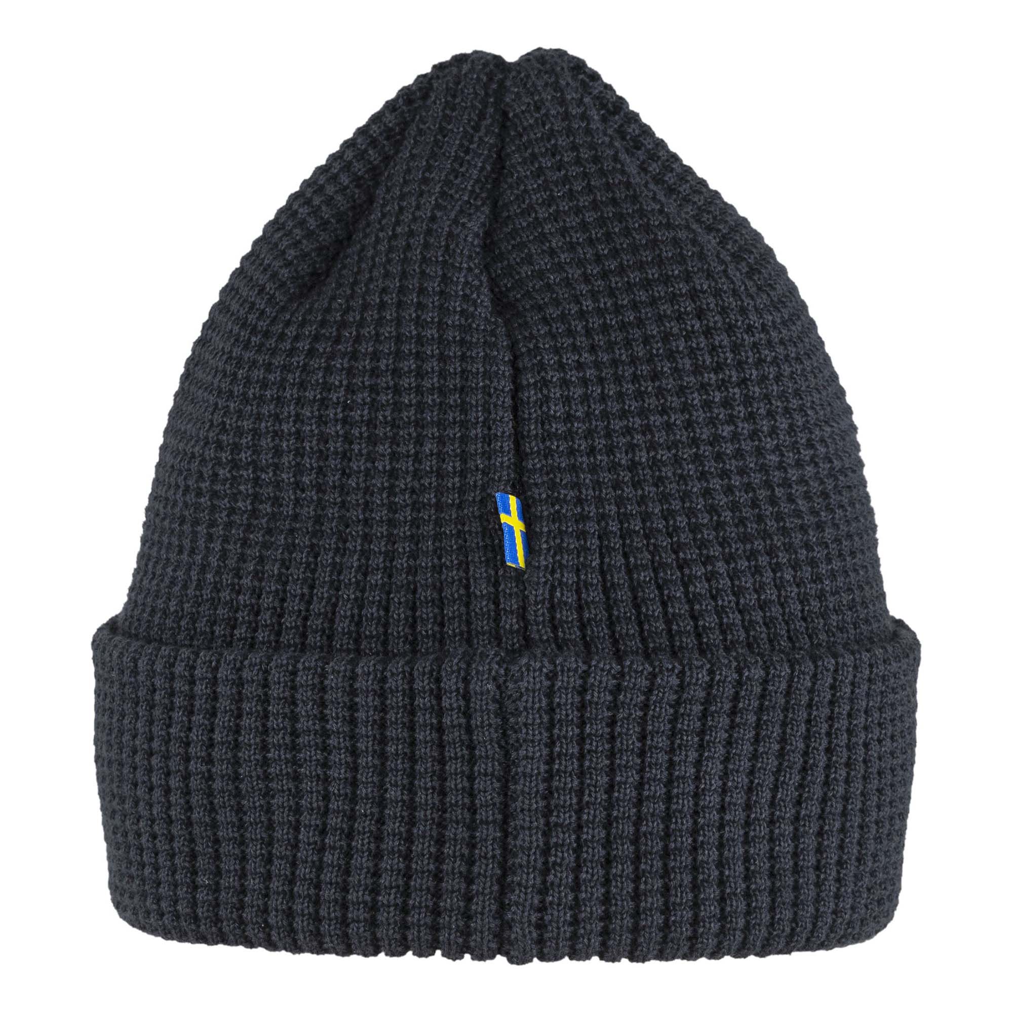 Rear view of Fjallraven Tab Beanie for Men in Navy