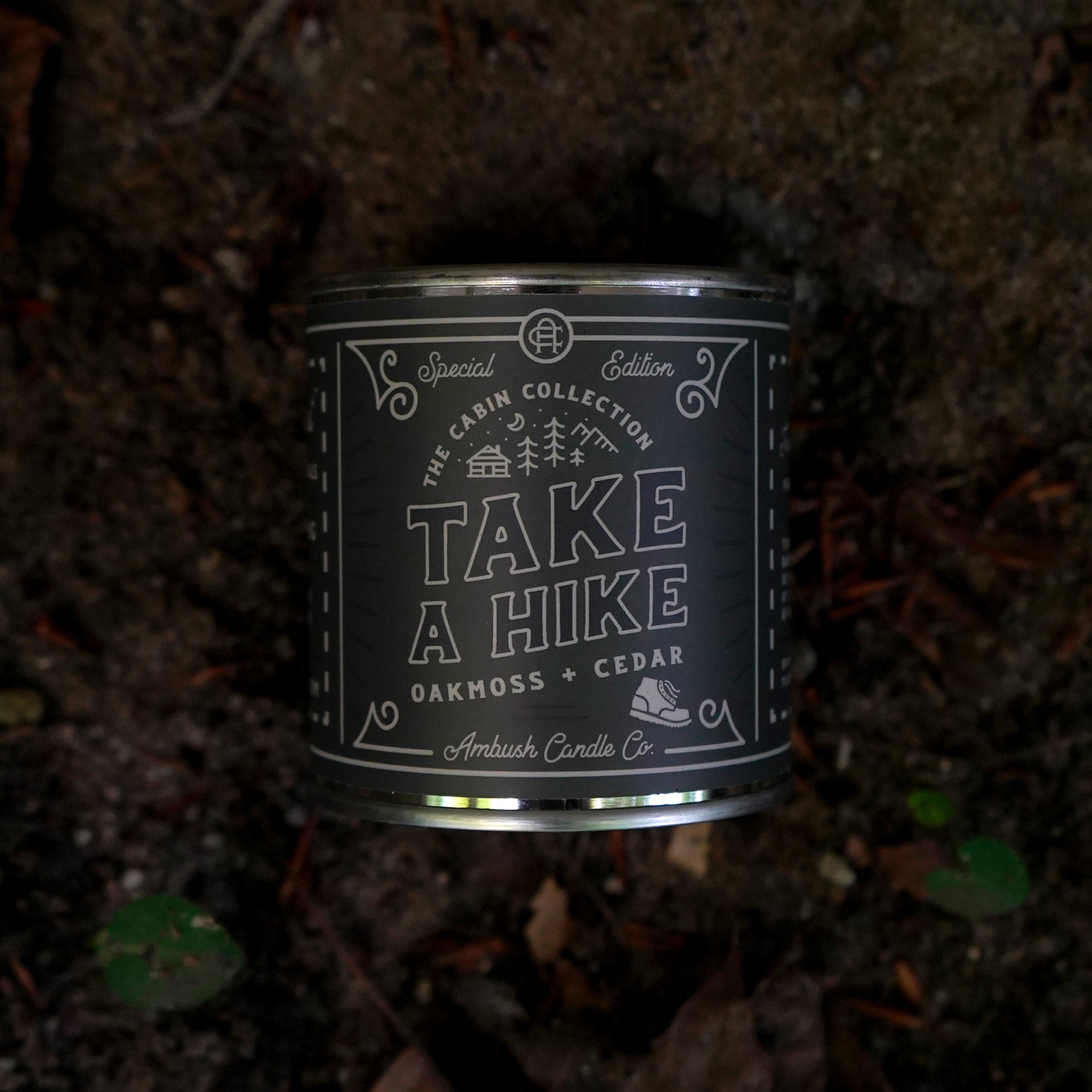 Ambush Candle Co. 8oz 'Take A Hike' Soy Candle - Oakmoss / Ceder