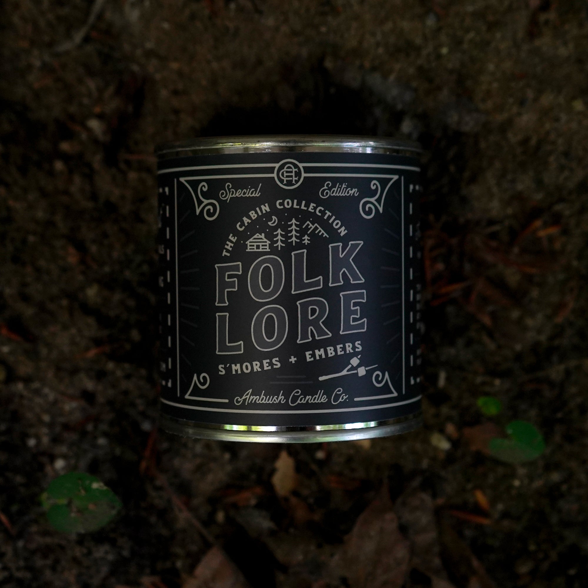 Ambush Candle Co. 8oz 'Folklore' Soy Candle - S'mores / Embers