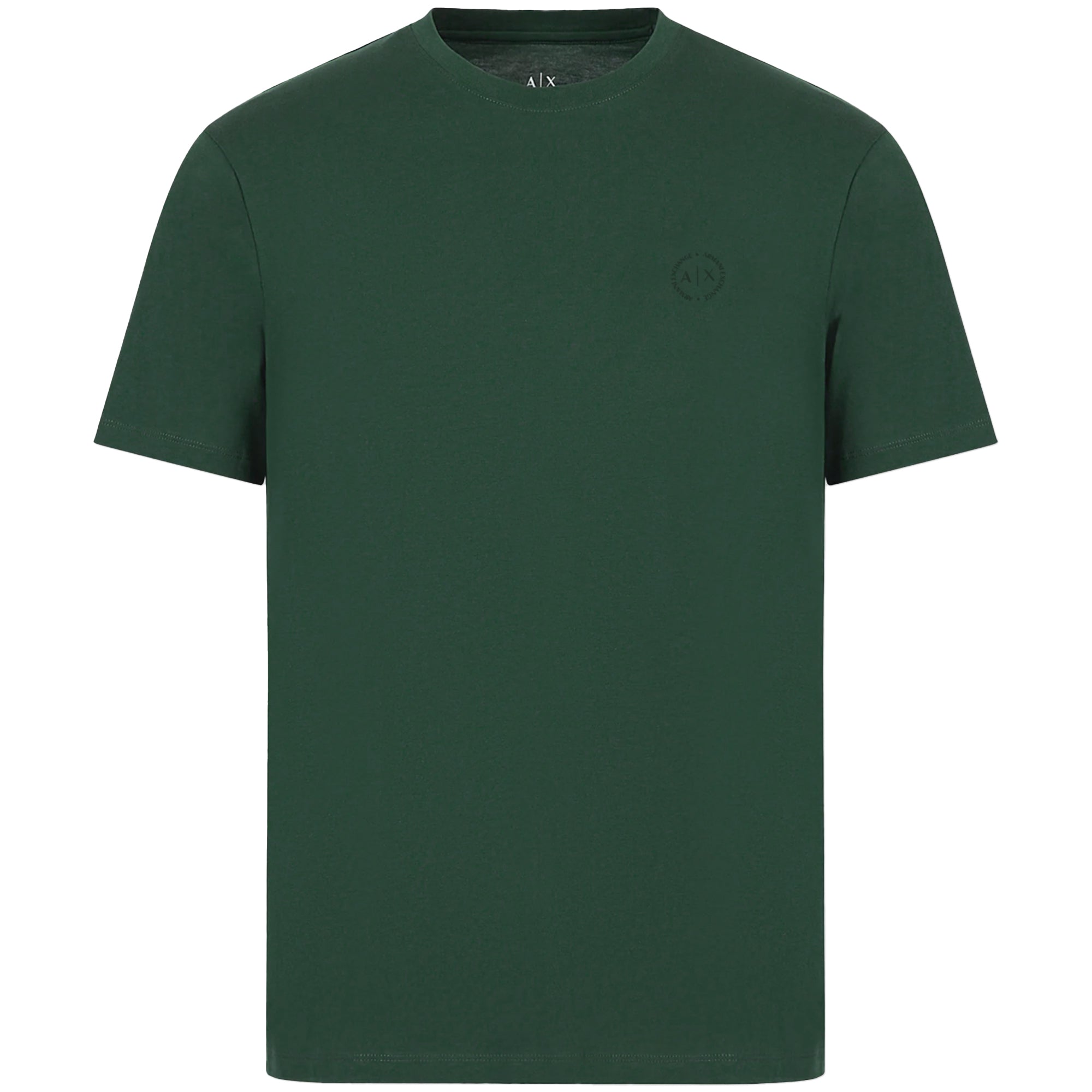 Armani Exchange Small Chest Logo Stretch T-Shirt - Duck Green