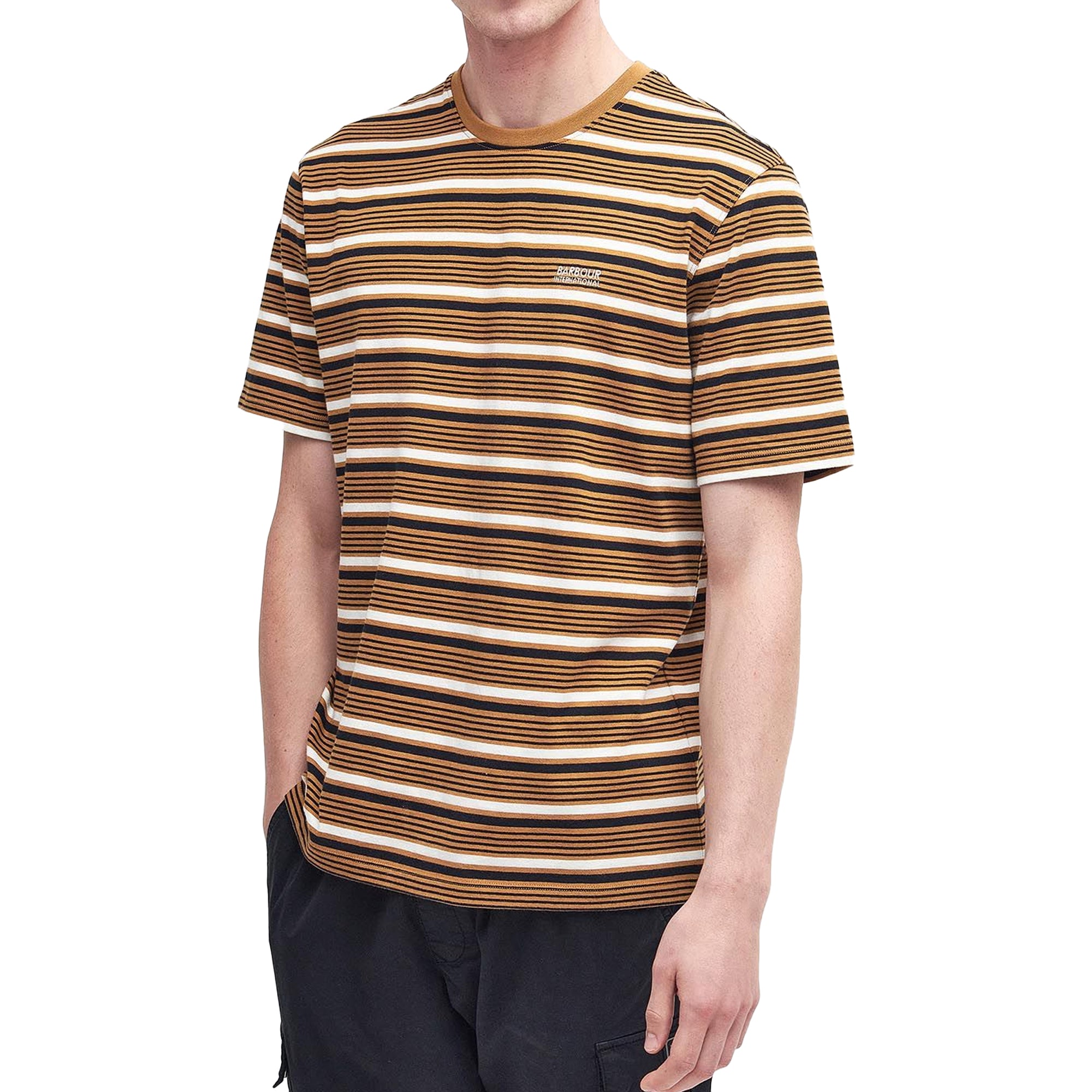 Barbour International Bristol Stripe T-Shirt - Desert