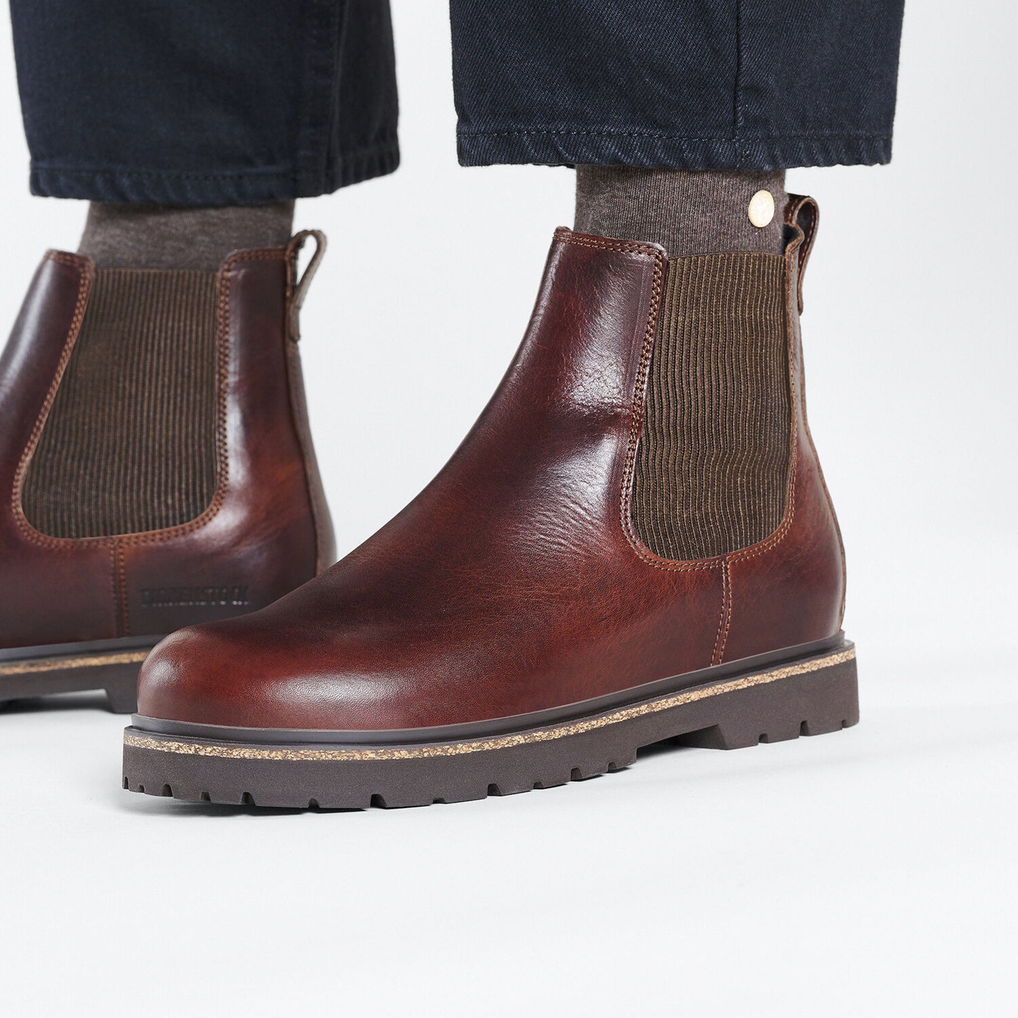 Birkenstock Highwood Slip On Boot - Chocolate Leather