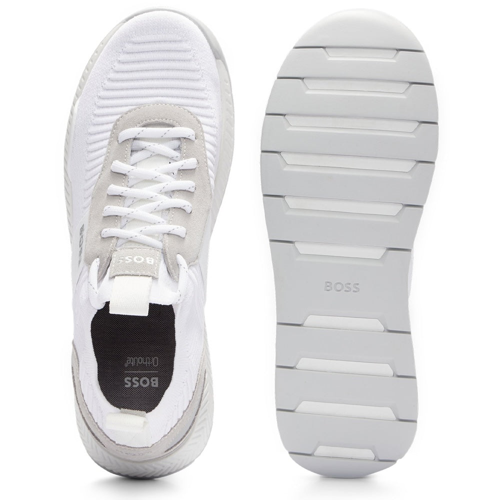 Boss Titanium Knit Runner KNST N Trainers - White