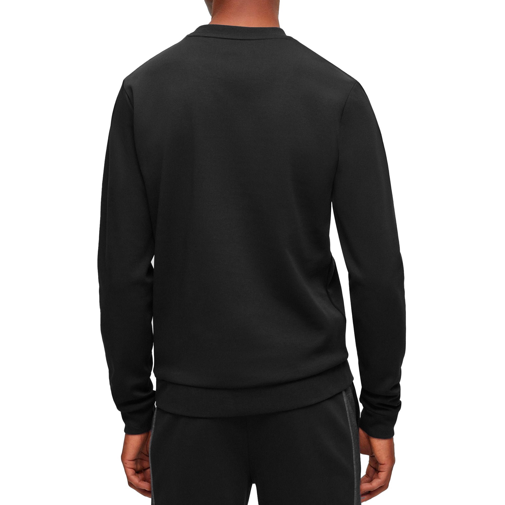 Boss Cotton Blend Crew Neck Sweat - Black