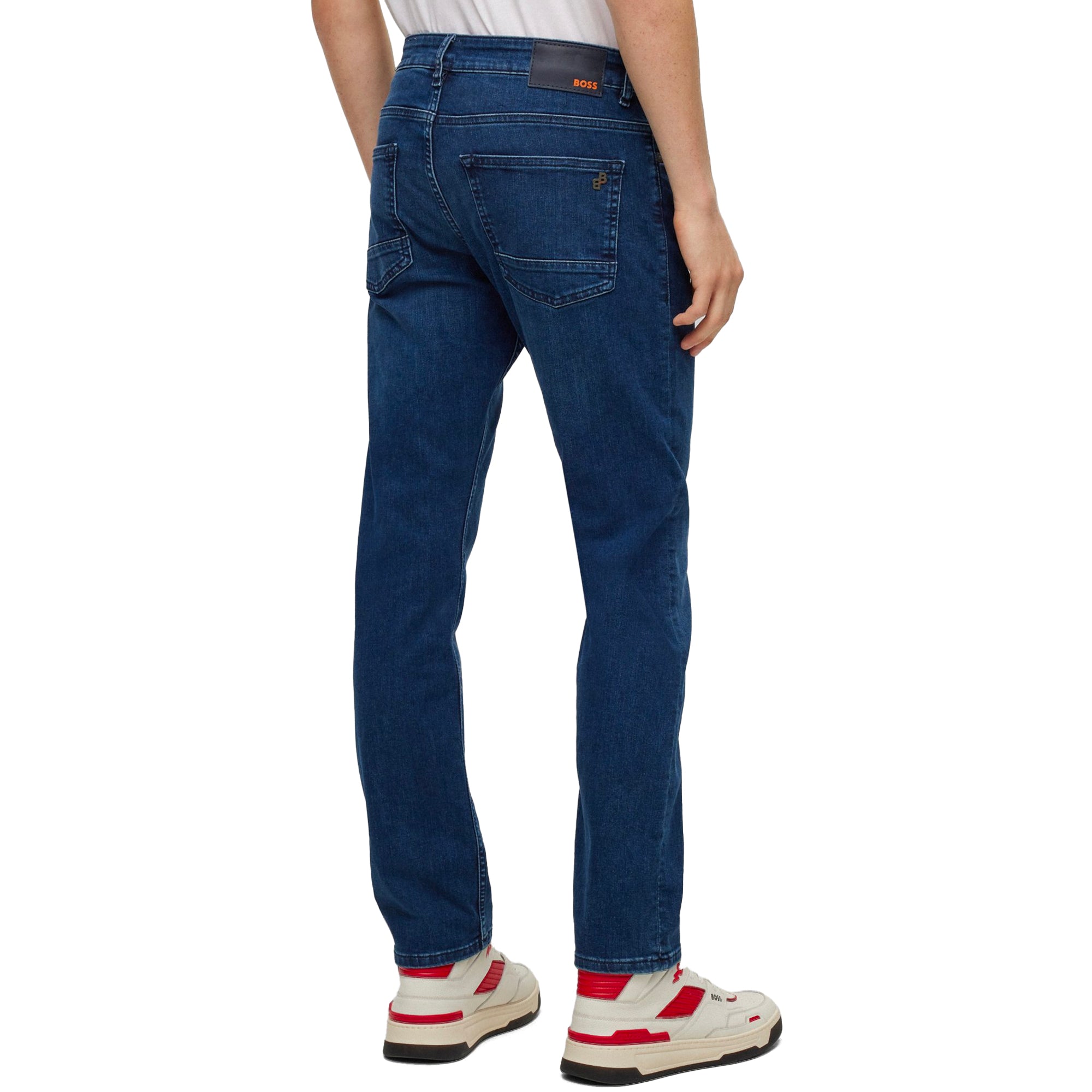 Boss Delaware Slim Fit Jeans - House Dark Blue Stretch