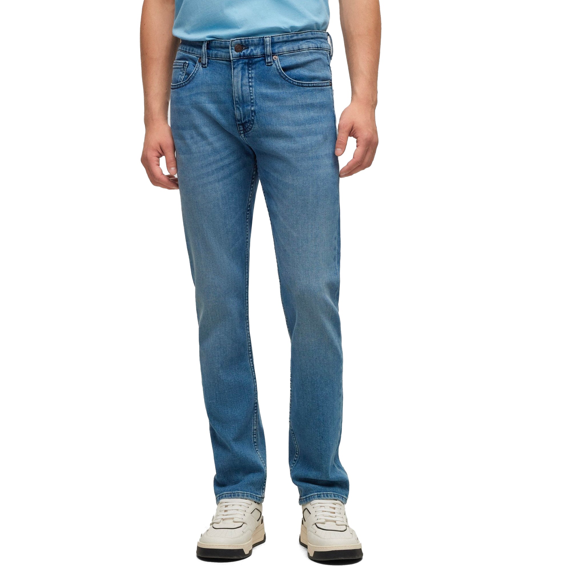 Boss Delaware Slim Fit Jeans - Peak Light Blue Stretch