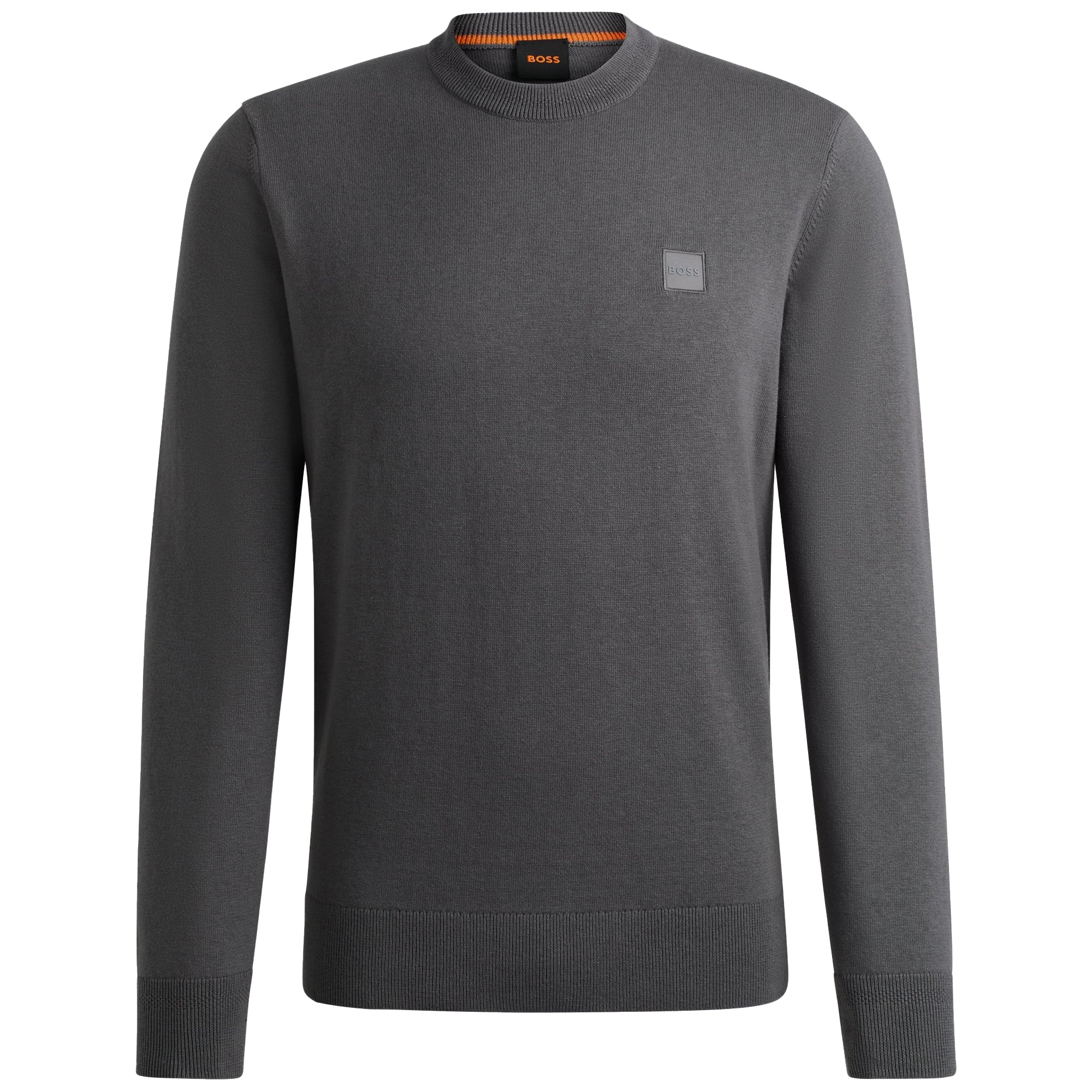 Boss Kanovano Crew Neck Knit - Dark Grey