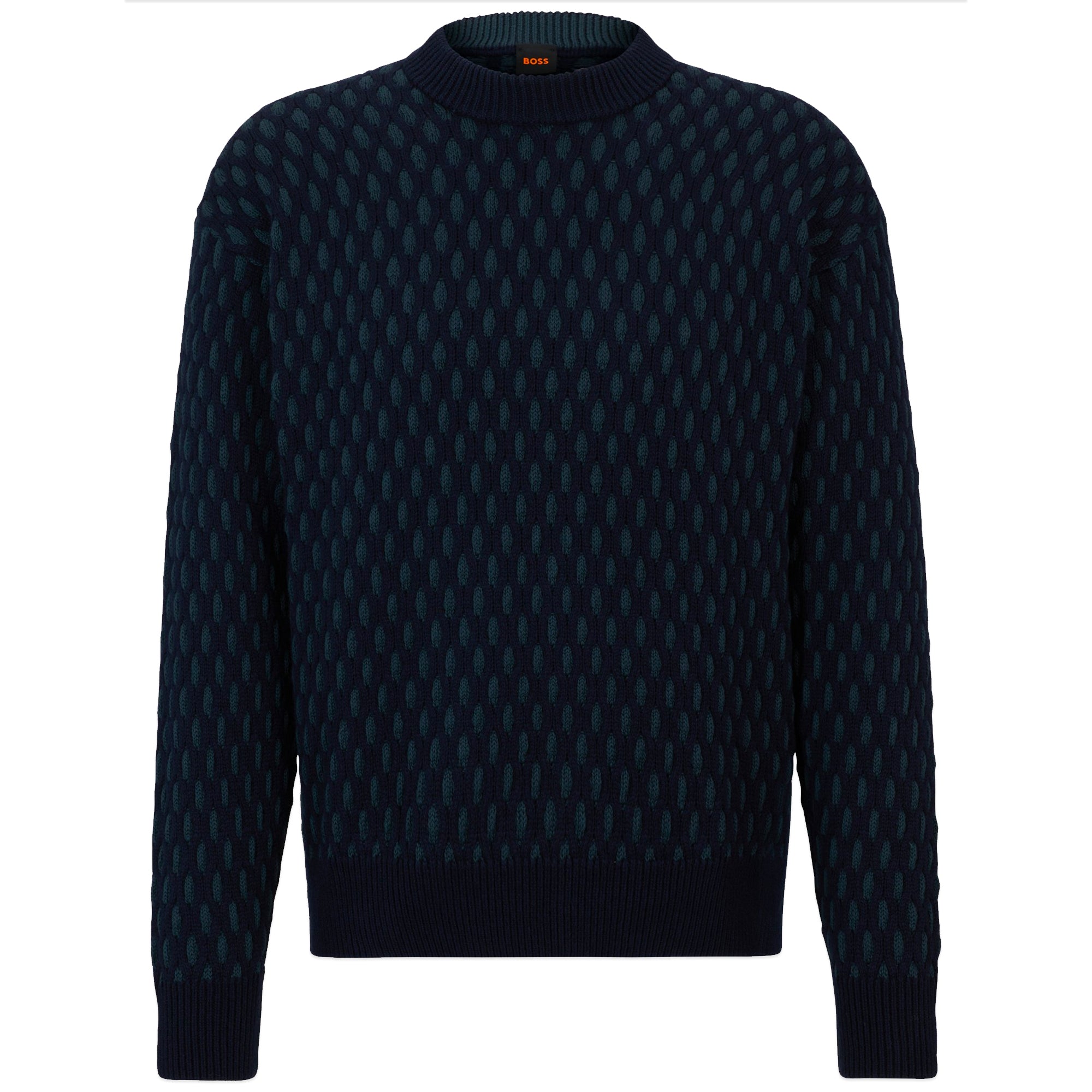 Boss Kesh Two Tone Knit - Navy