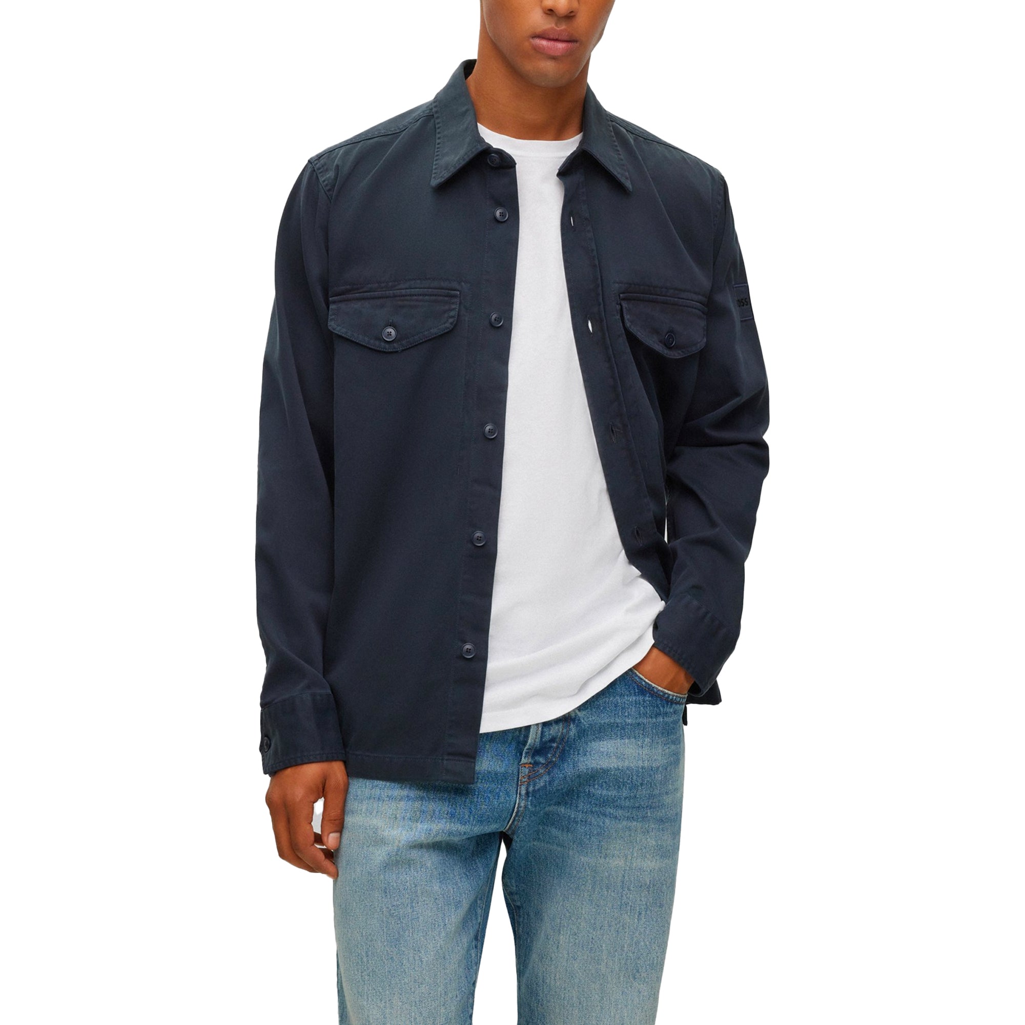 Boss Lovelock Overshirt - Navy