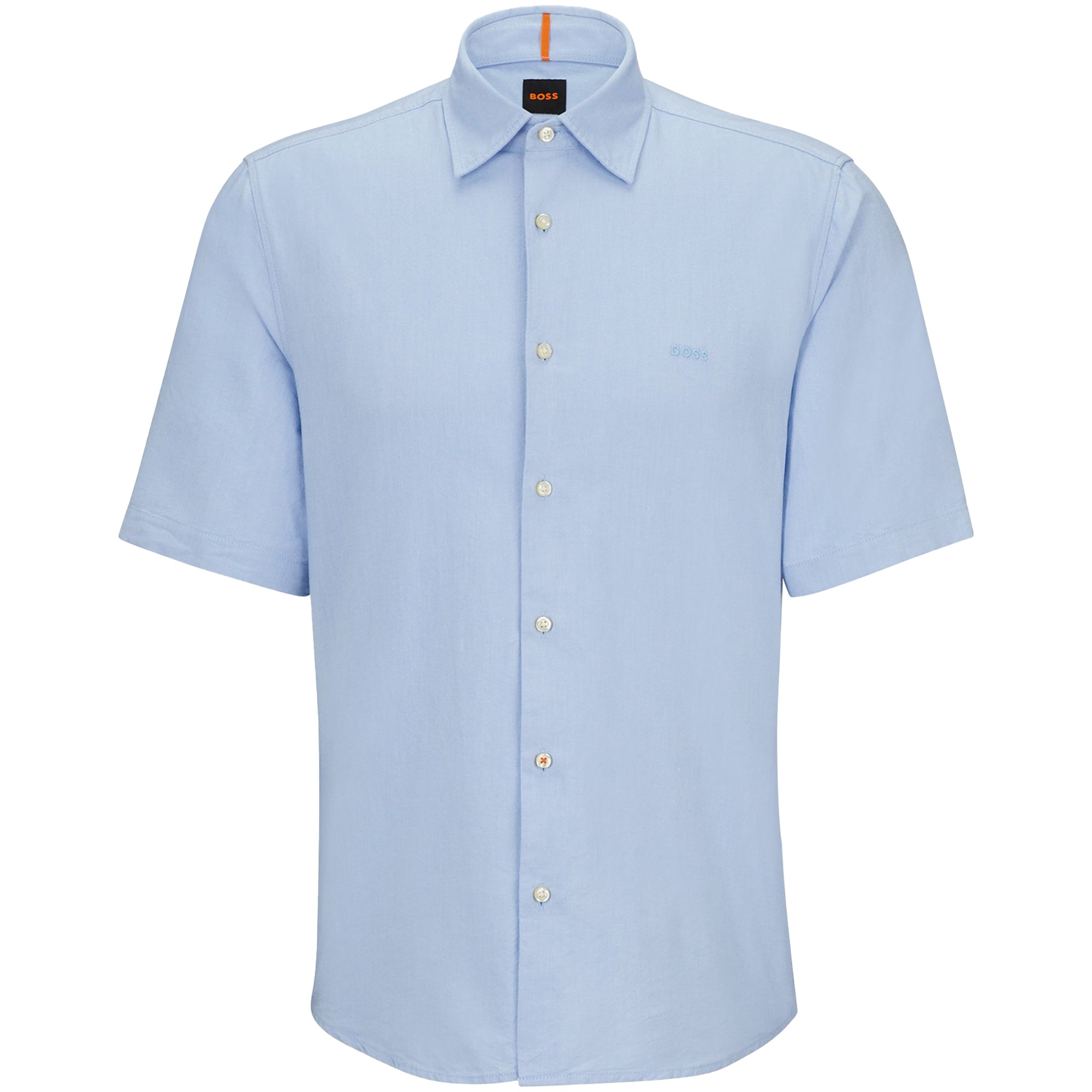 Boss Rash 2 Oxford Short Sleeve Shirt - Sky Blue
