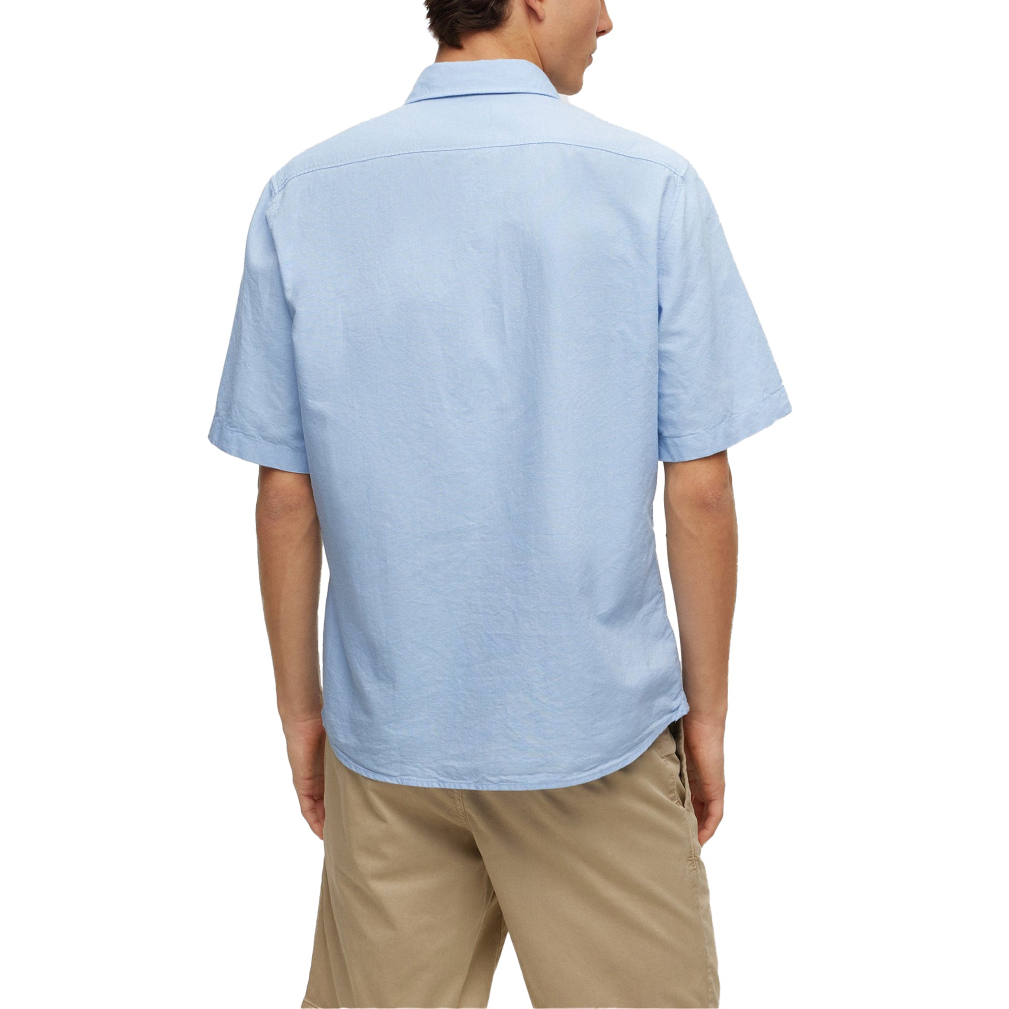 Boss Rash 2 Oxford Short Sleeve Shirt - Sky Blue