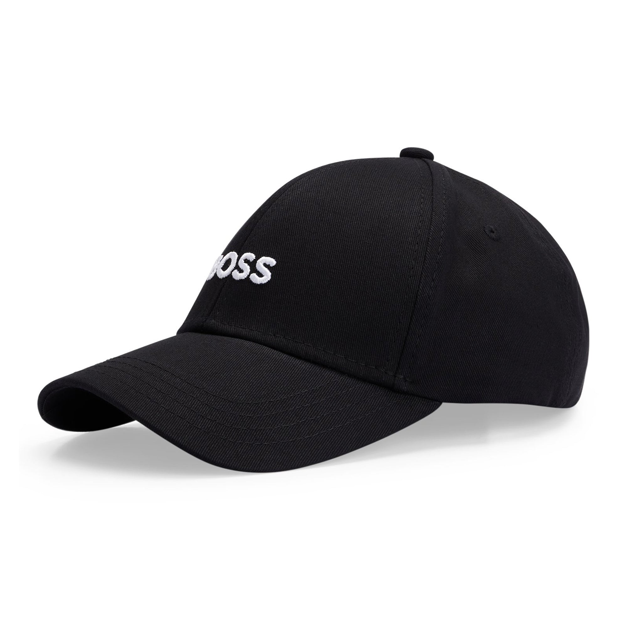 Boss Zed Embroidered Cotton Cap - Black