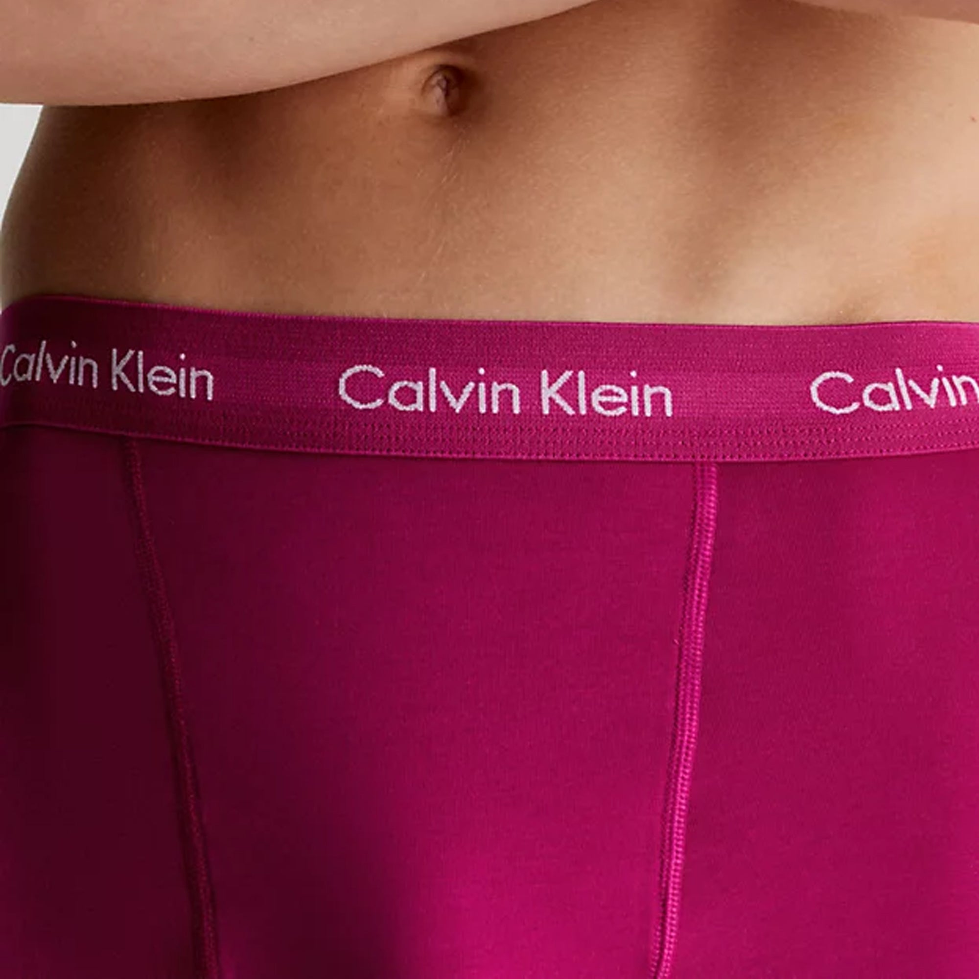 Calvin Klein Cotton Stretch Trunks - Grey Heather/Chesapeake Bay/Jewel