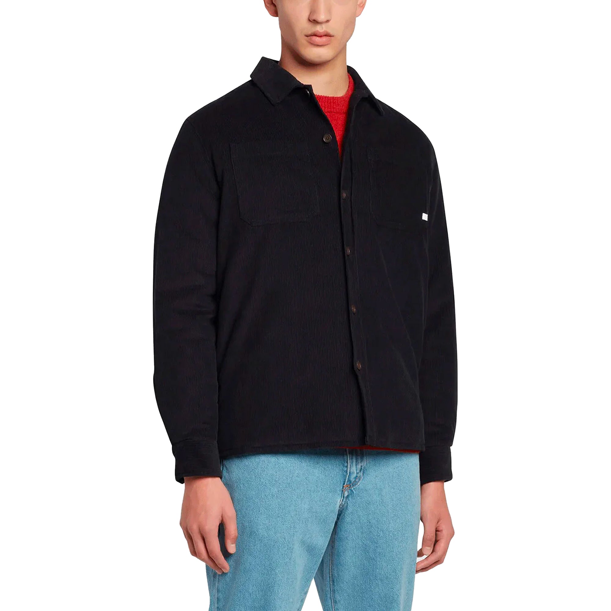 Farah Hunter Quilted Corduroy Overshirt - True Navy