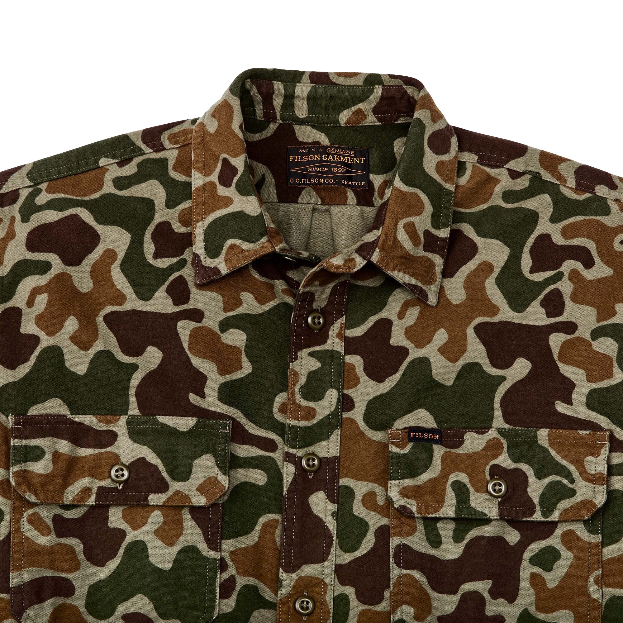 Filson Field Flannel Shirt - Frog Camo