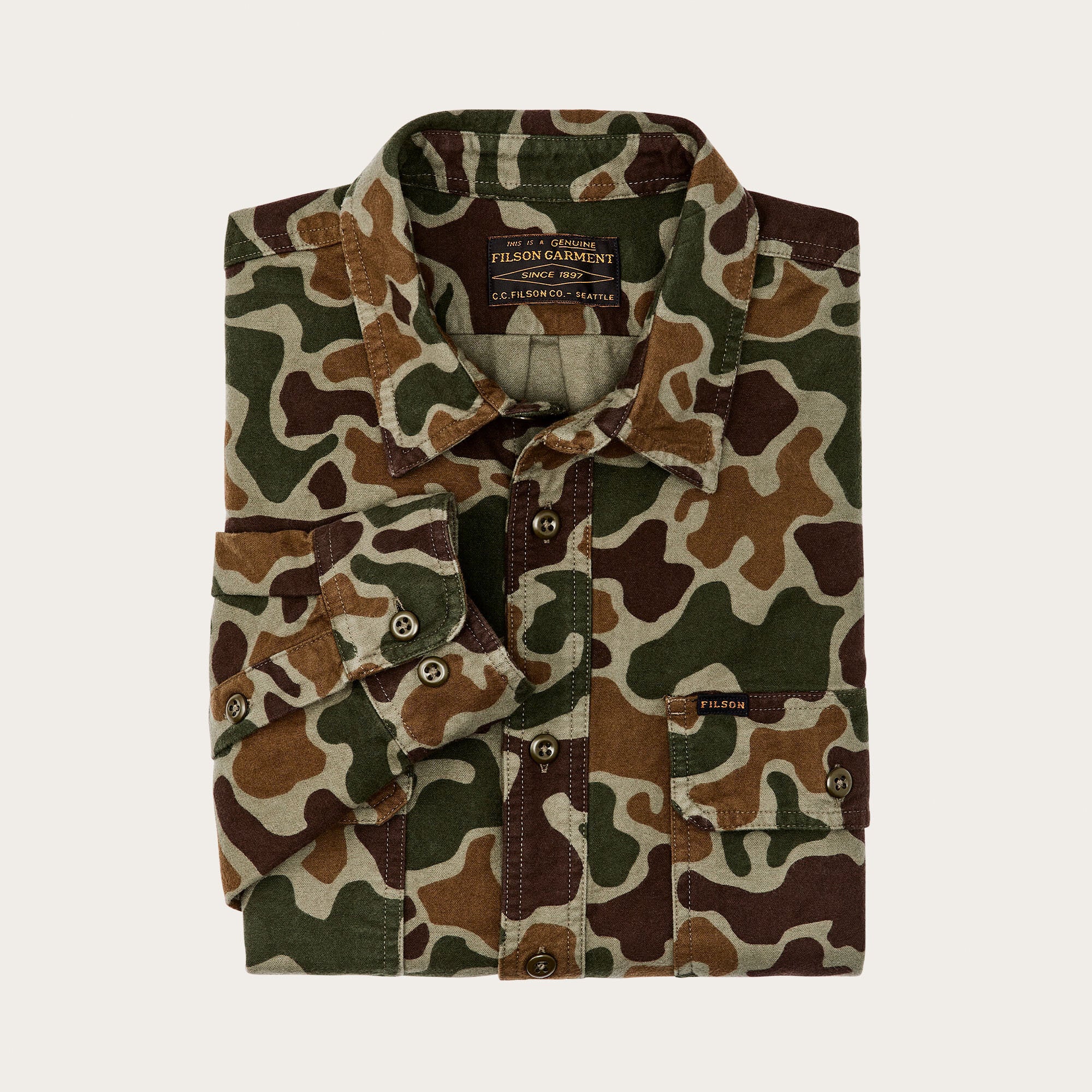 Filson Field Flannel Shirt - Frog Camo