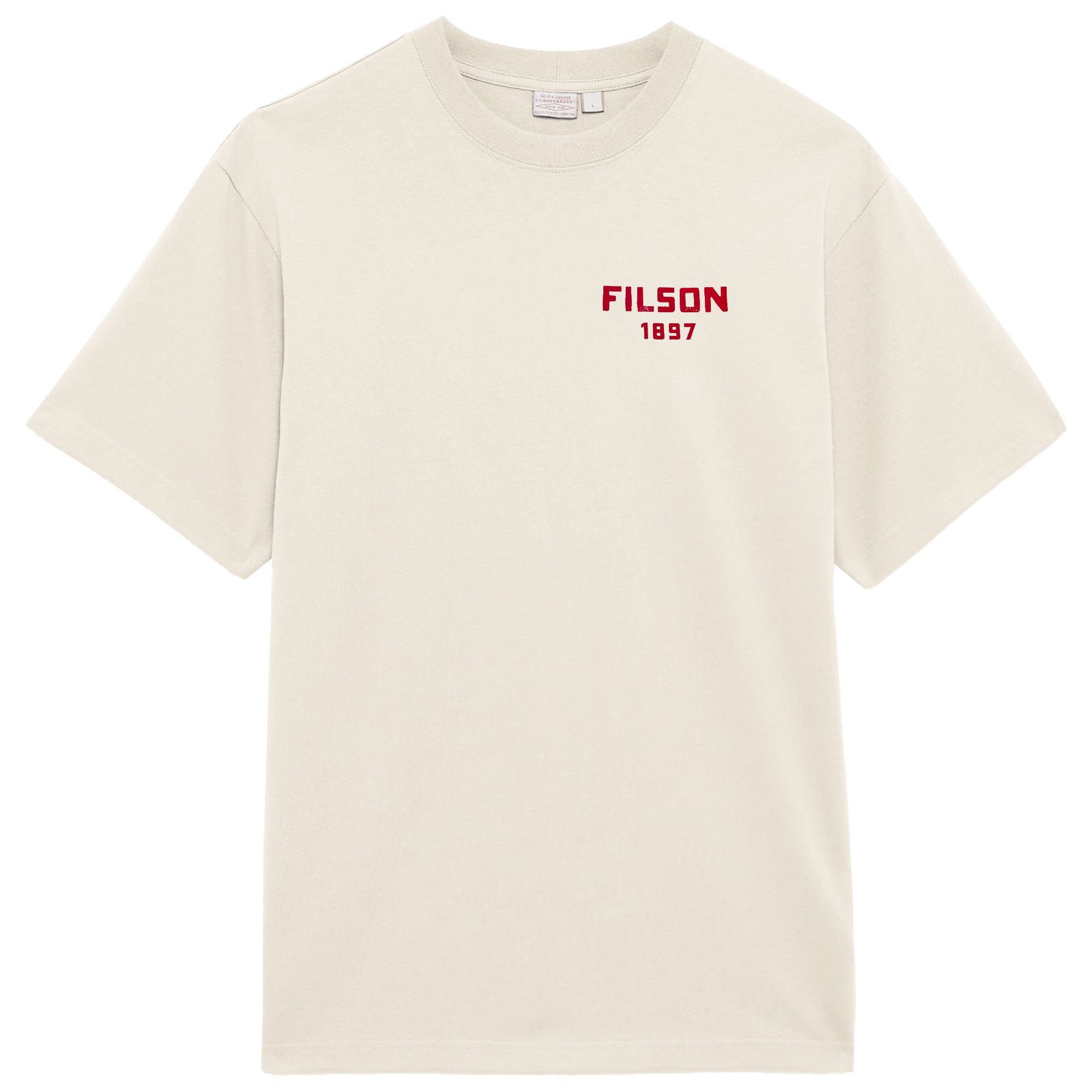 Filson Frontier Graphic T-Shirt - Silver Birch/Savy Red