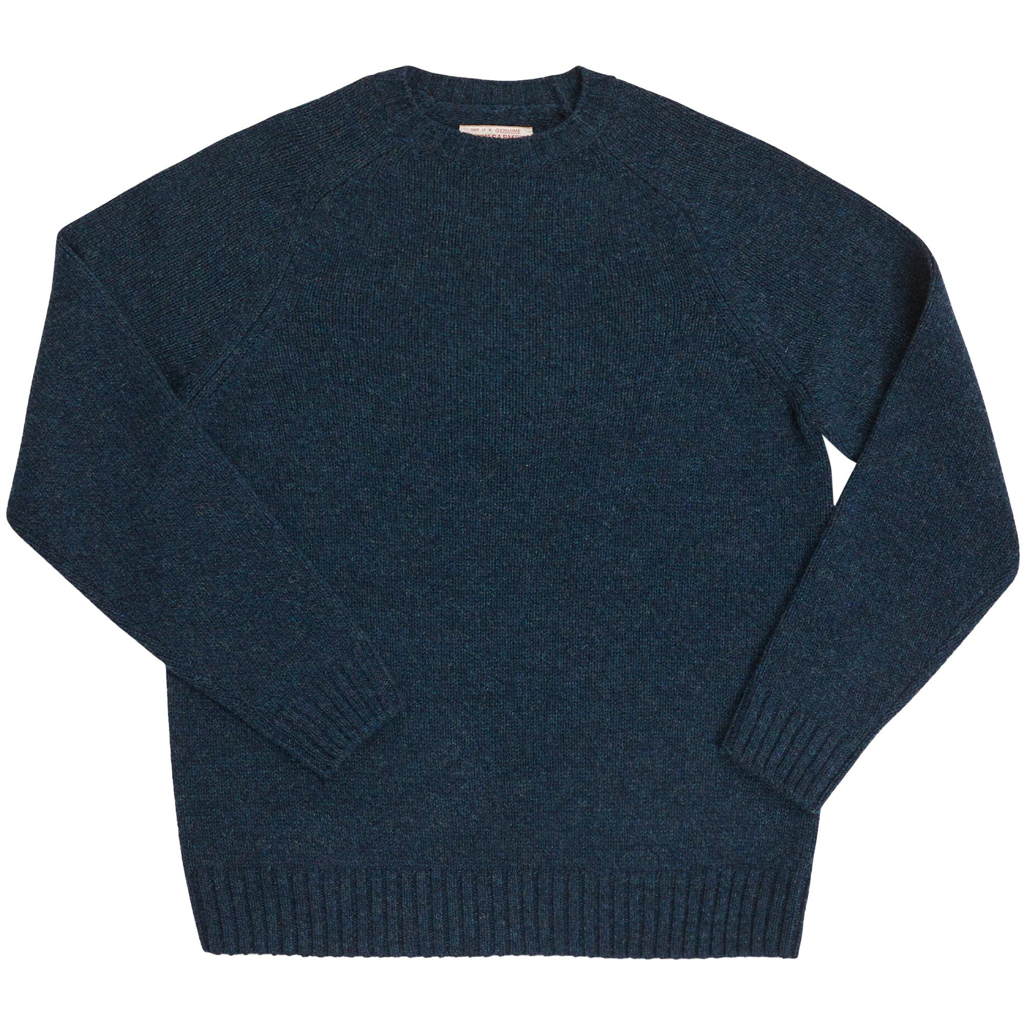 Filson Kintyre Irish Wool Five Gauge Sweater - Blue / Green Melange