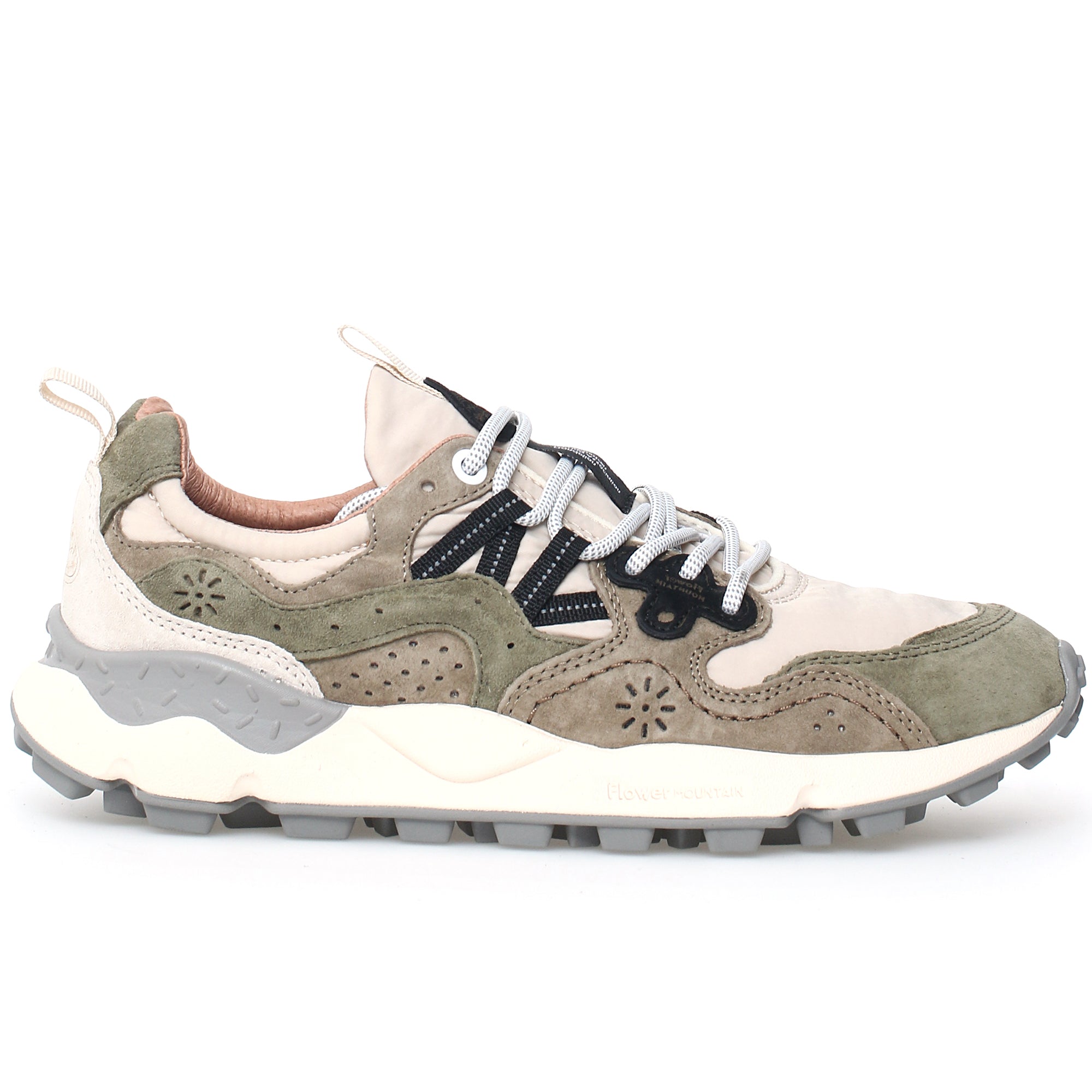 Flower Mountain Yamano 3 Trainers - Beige/Military