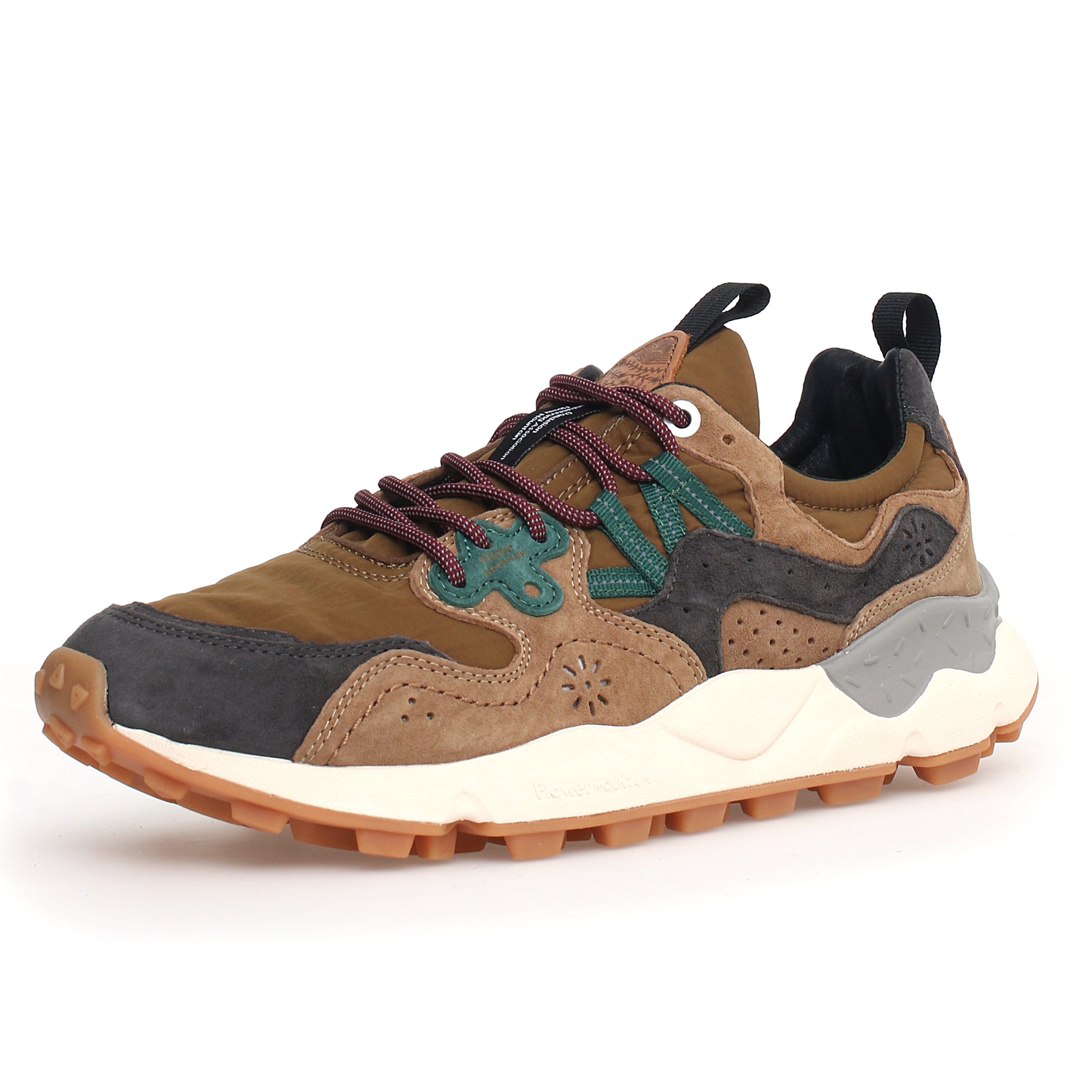 Flower Mountain Yamano 3 Trainers - Grey/Olive