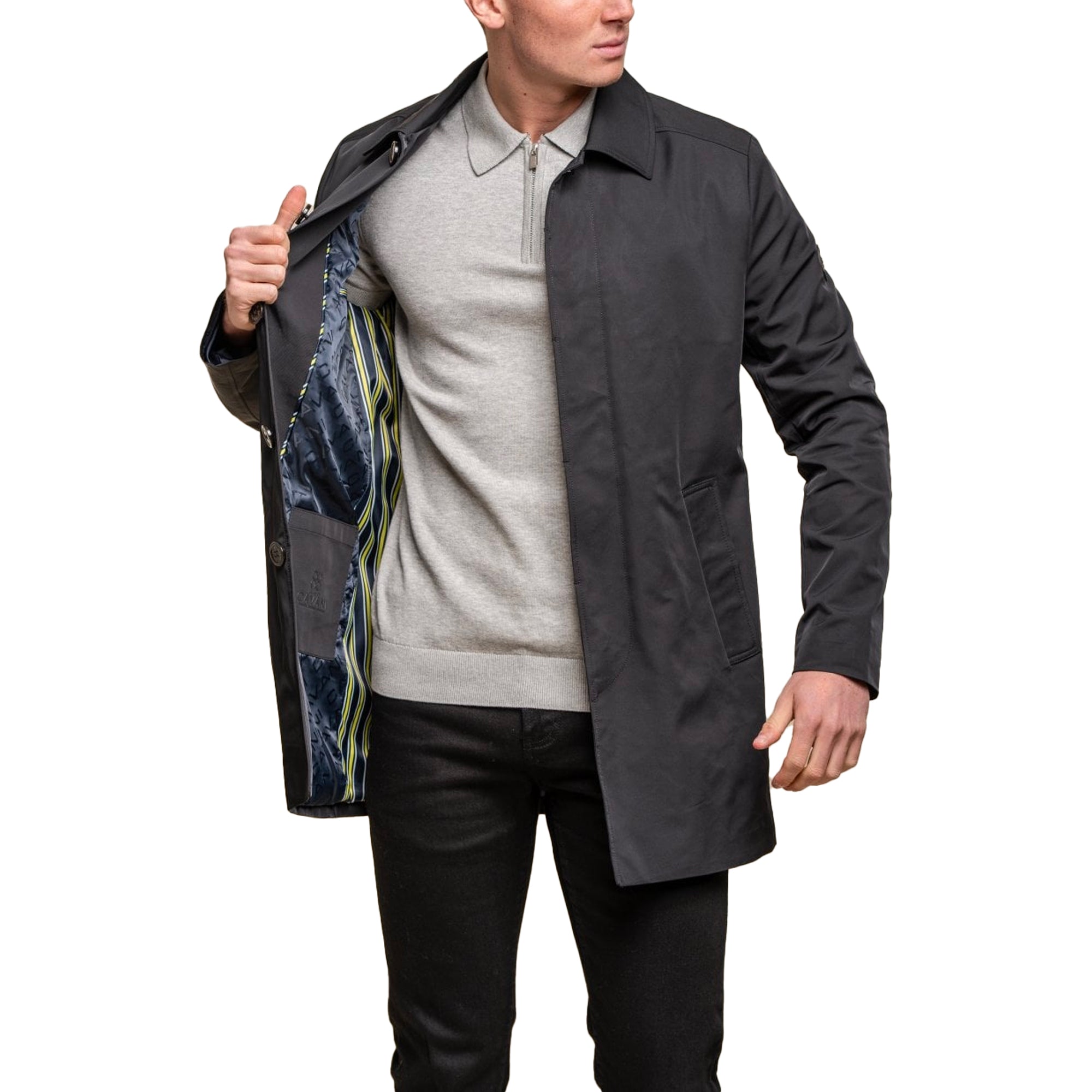 House of Cavani Barracuda Coat - Black